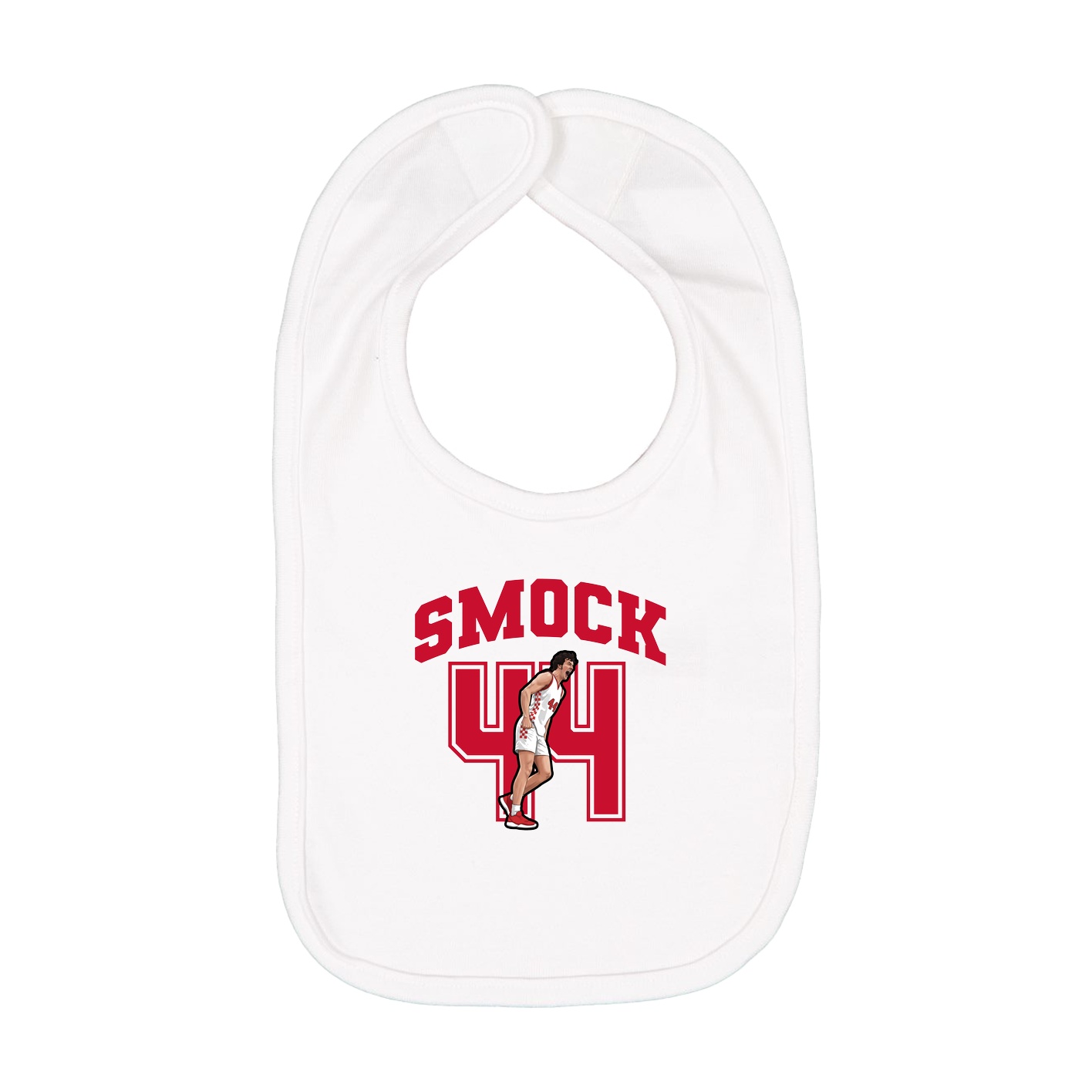 Infant Bib — Number in White