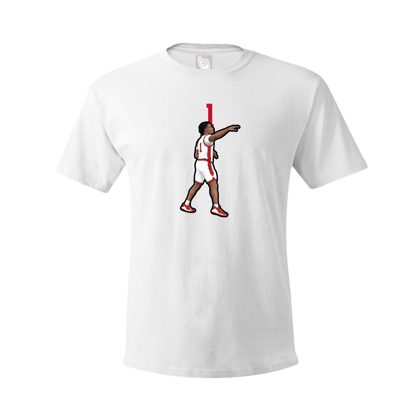 Tee — Number Top in White