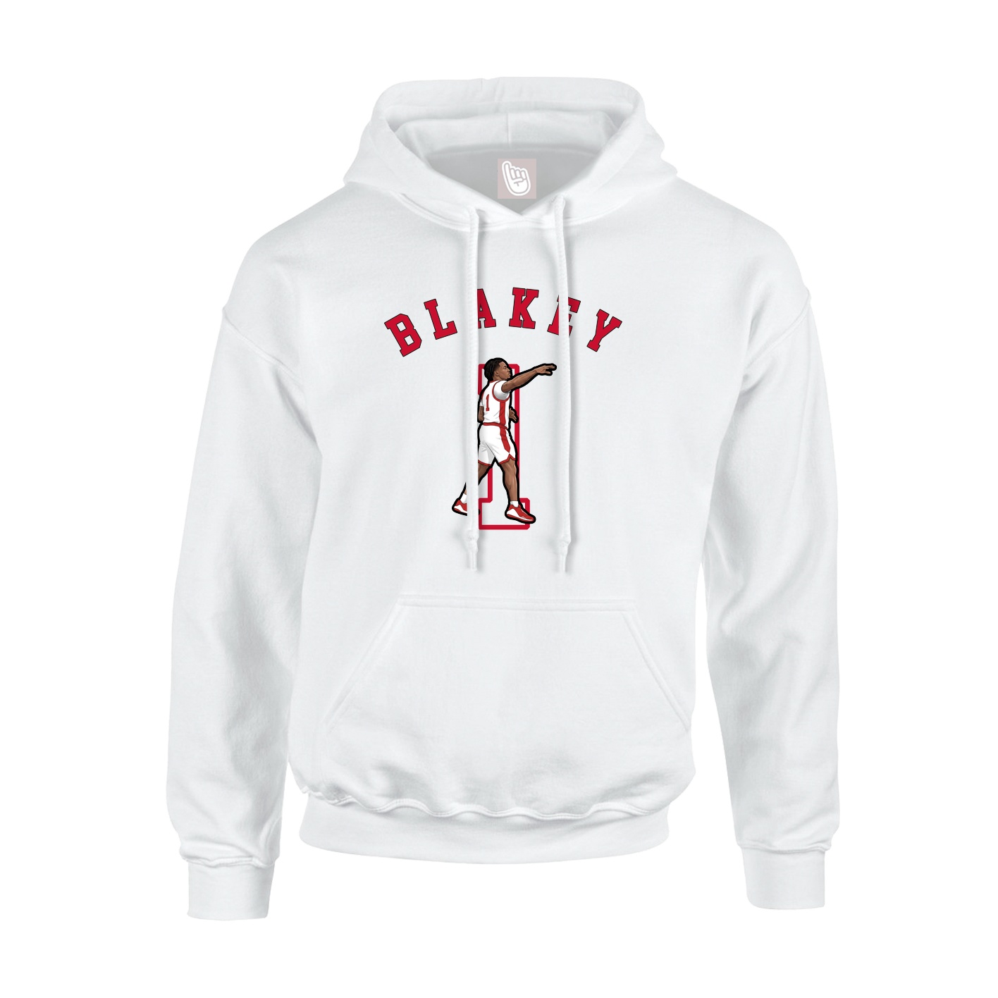 Youth Hoodie — Shirsey Arch in White