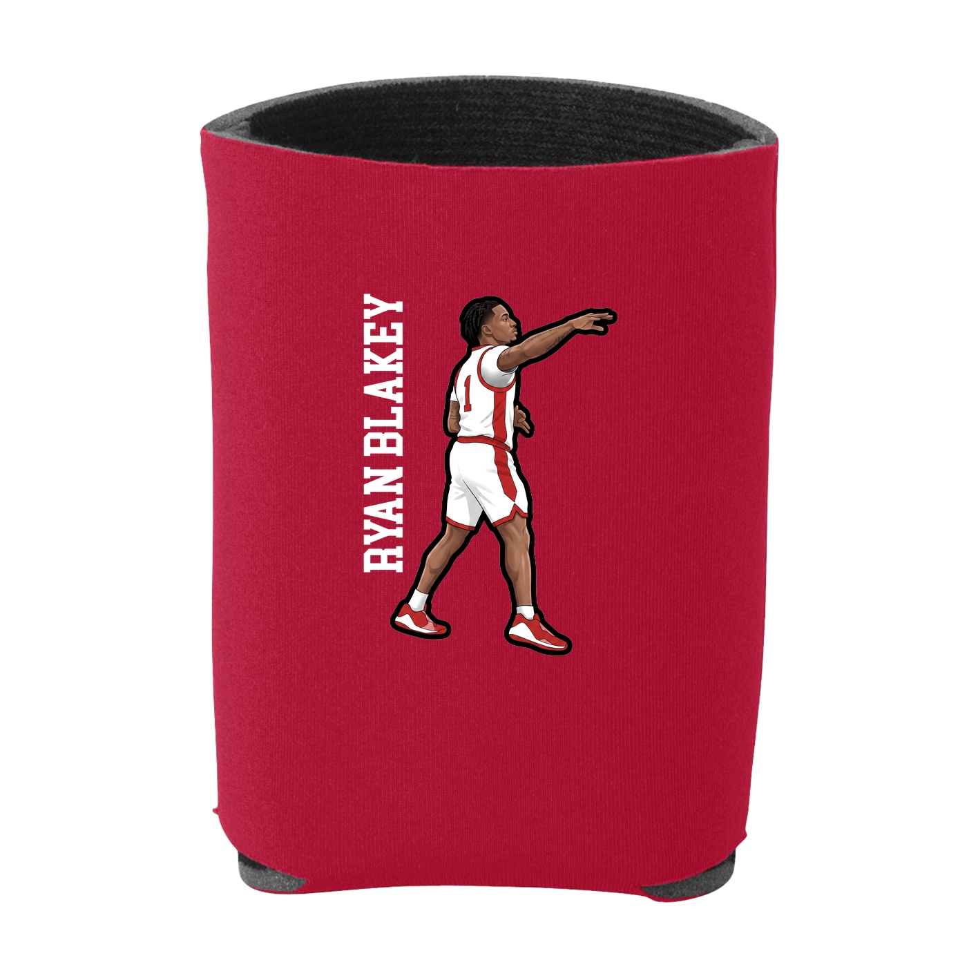 Can Holder — Name Vertical in Red