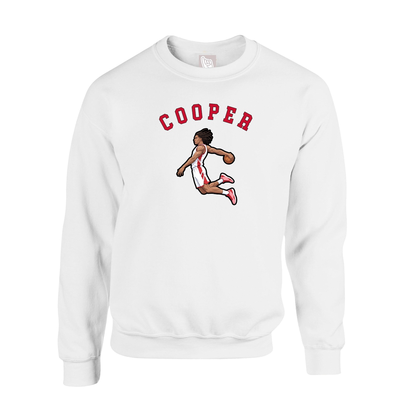 Fleece Crew — Classic in White