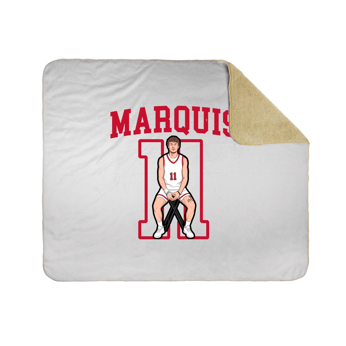 Throw Blanket — Shirsey in White