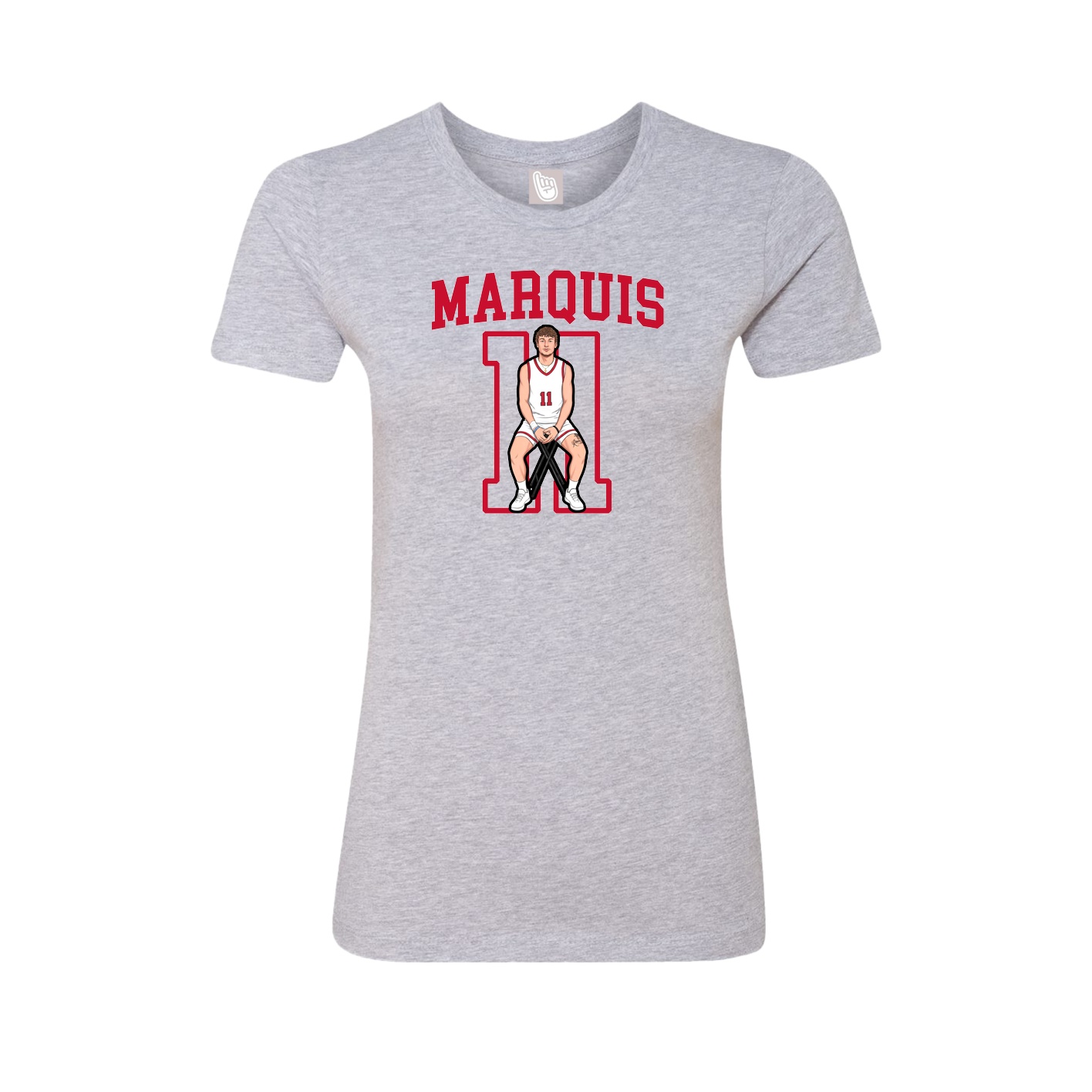 Fitted Women's Tee — Shirsey in Grey