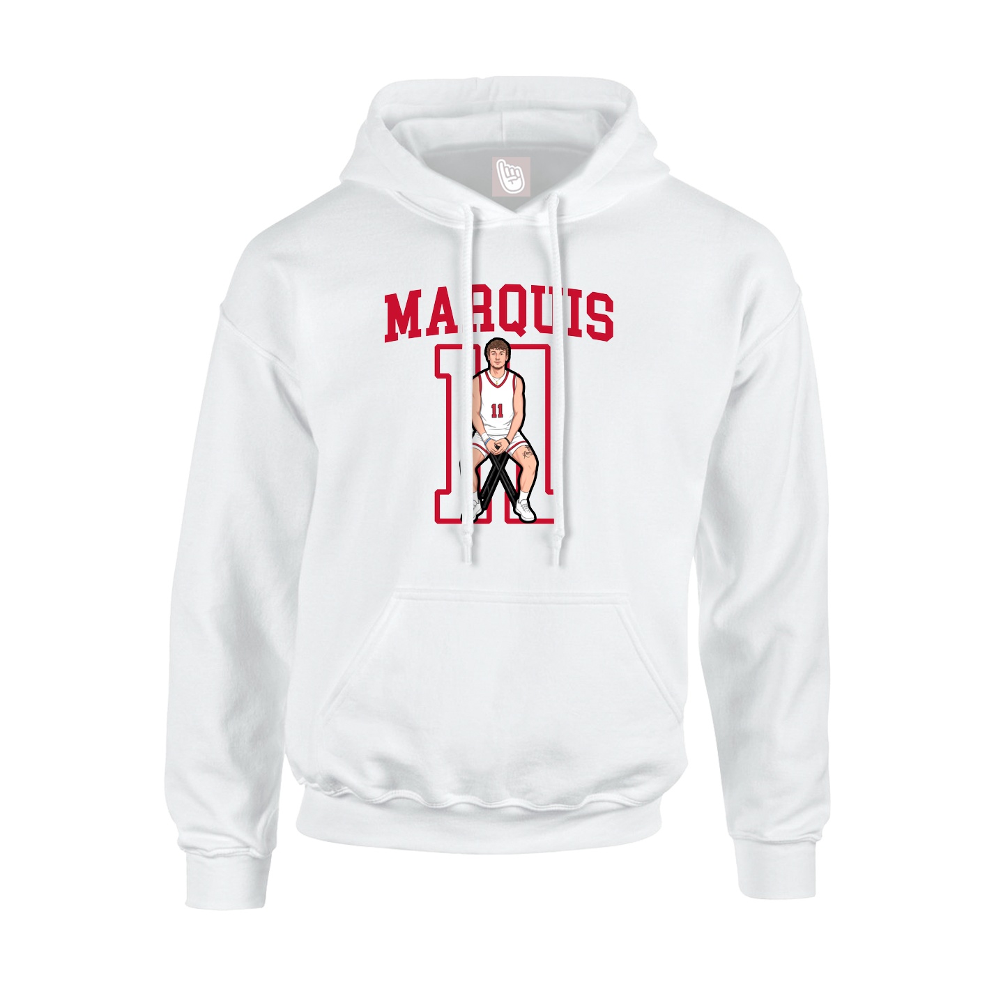 Hoodie — Shirsey in White