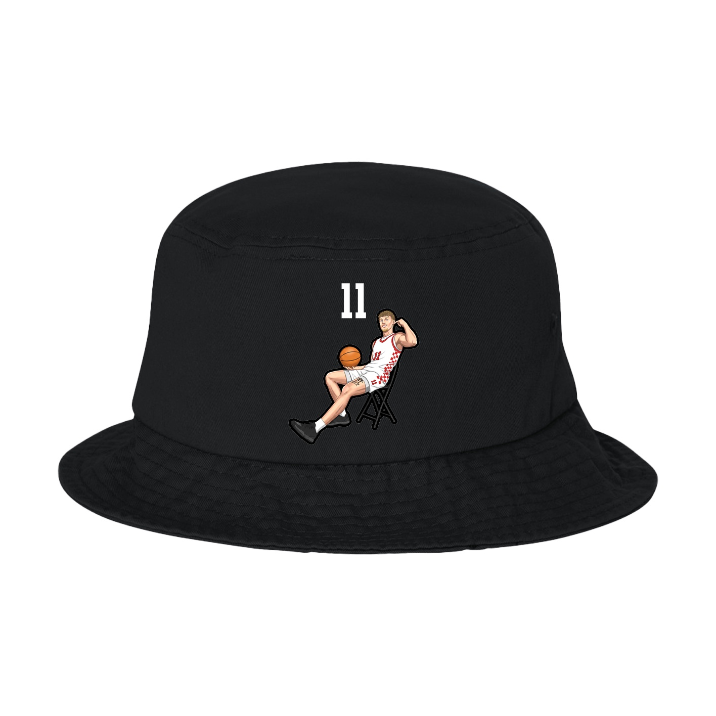Bucket Cap — Number Top in Black