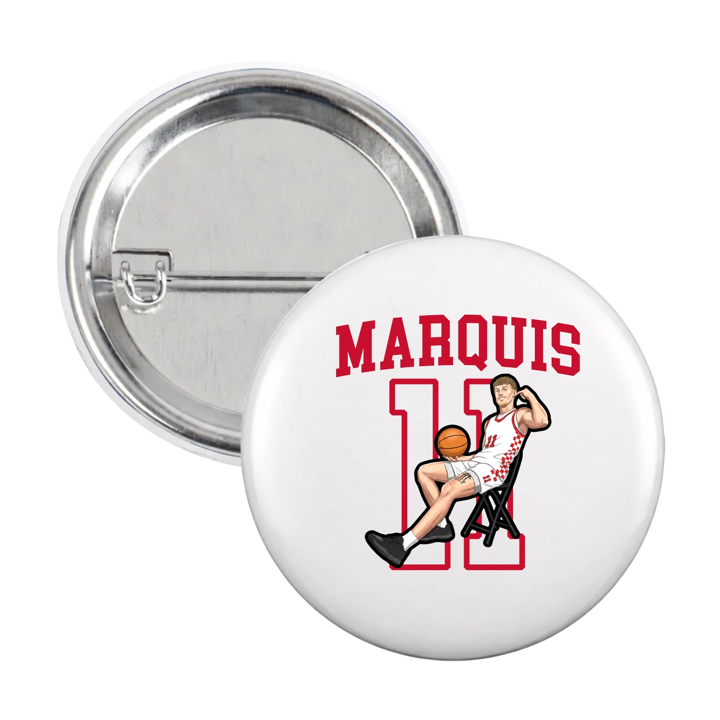 Game Day Button — Shirsey in White