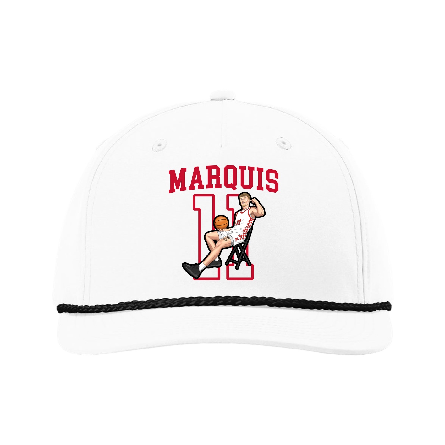 Five-Panel Classic Rope Cap — Shirsey in White
