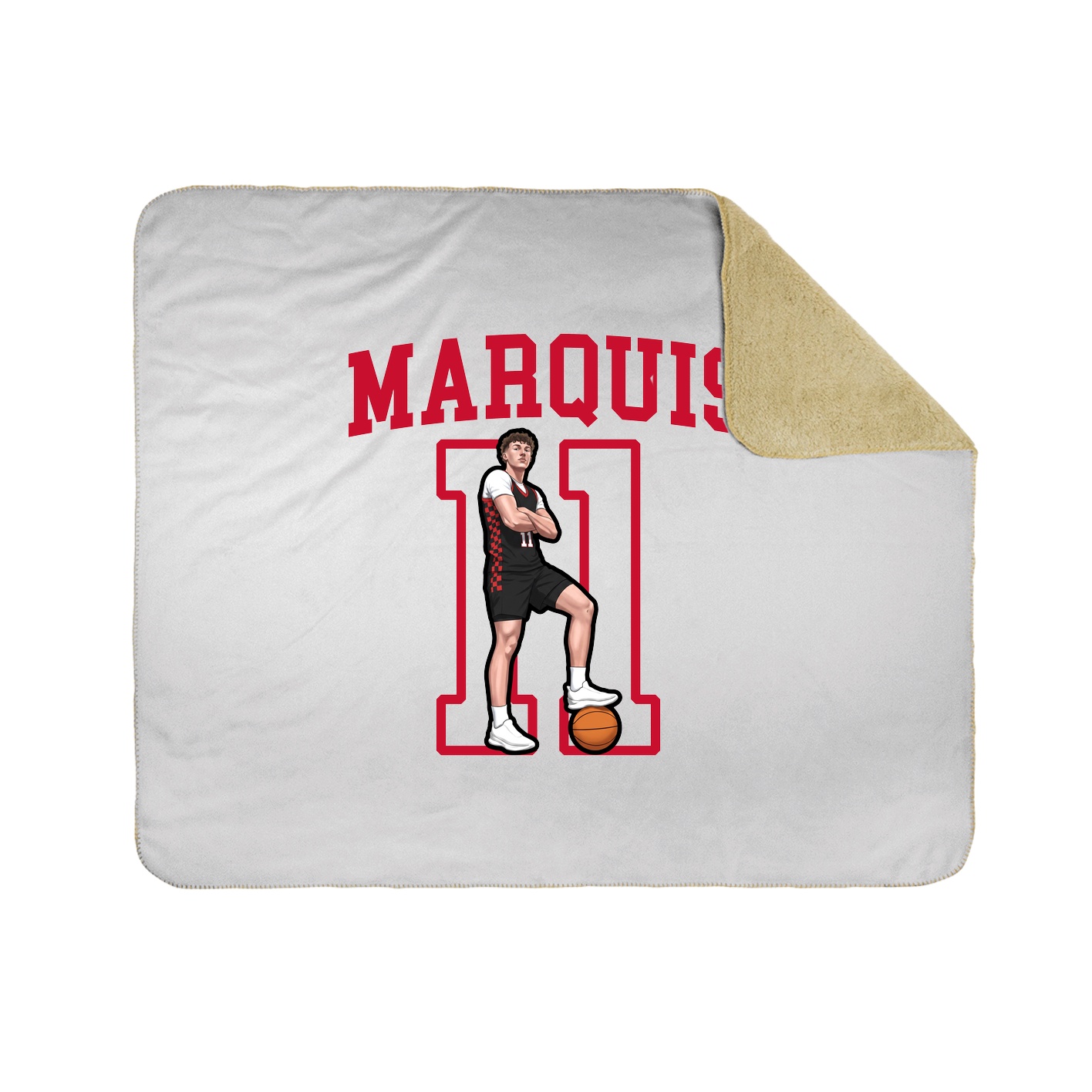 Throw Blanket — Shirsey in White