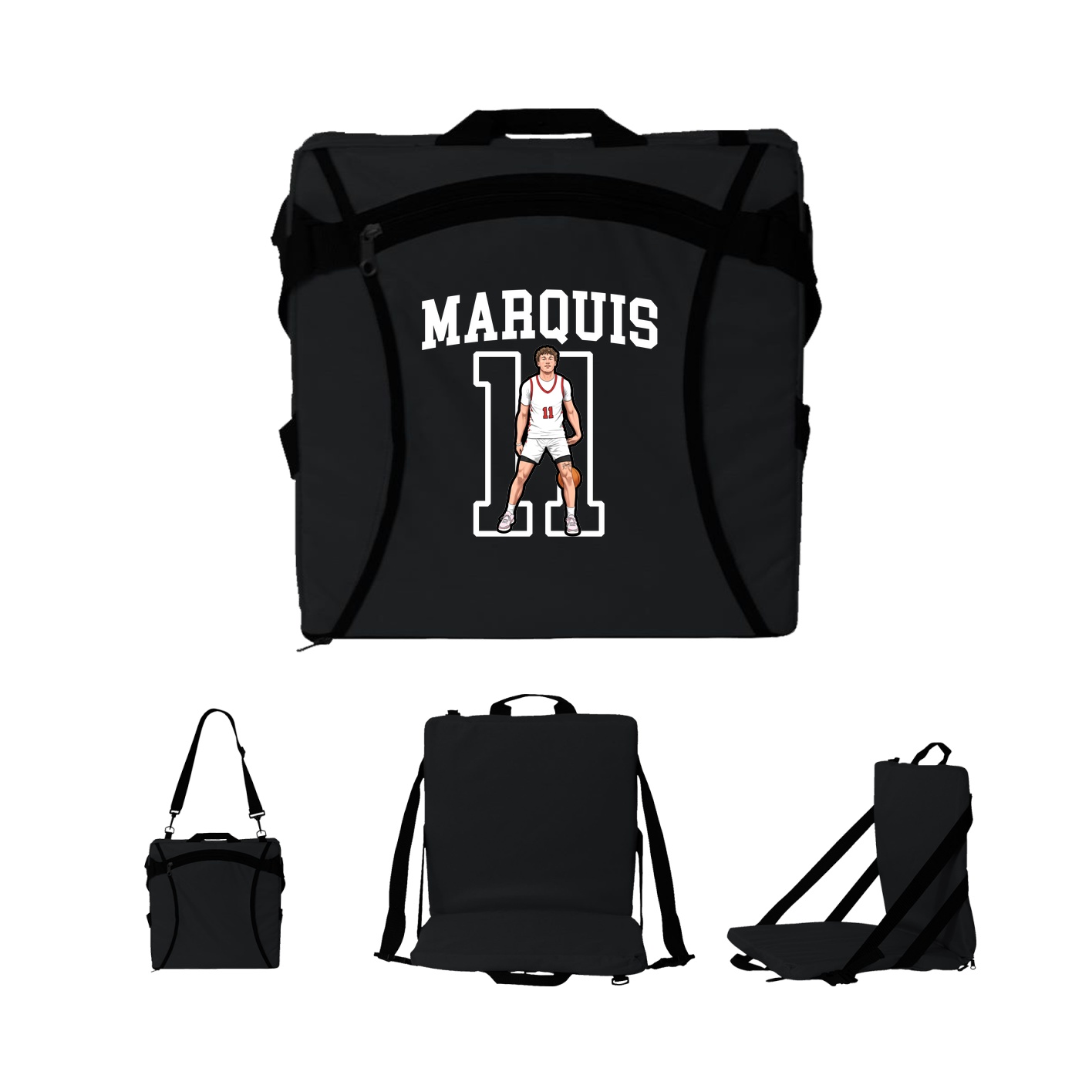 Folding Stadium Seat — Shirsey in Black