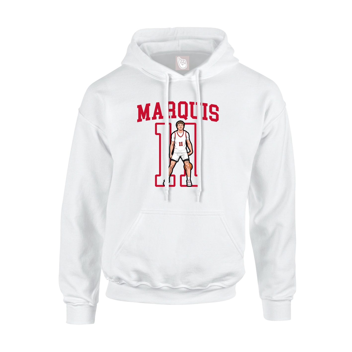 Hoodie — Shirsey in White