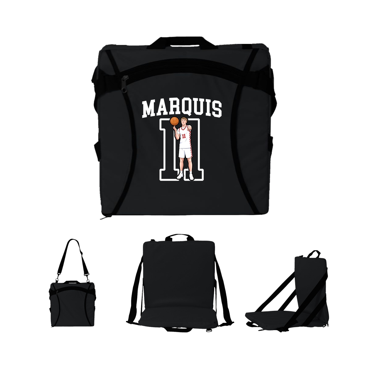Folding Stadium Seat — Shirsey in Black