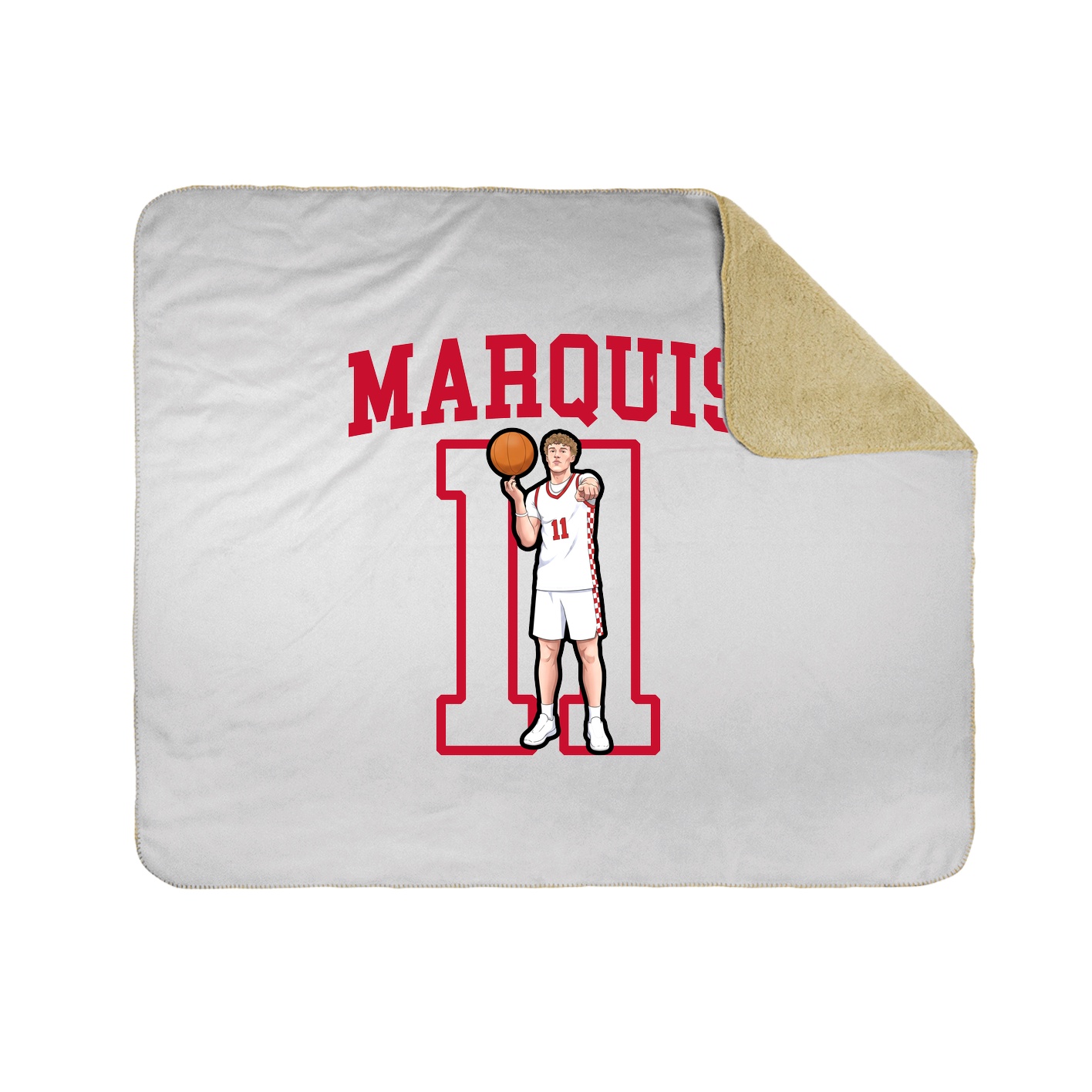 Throw Blanket — Shirsey in White