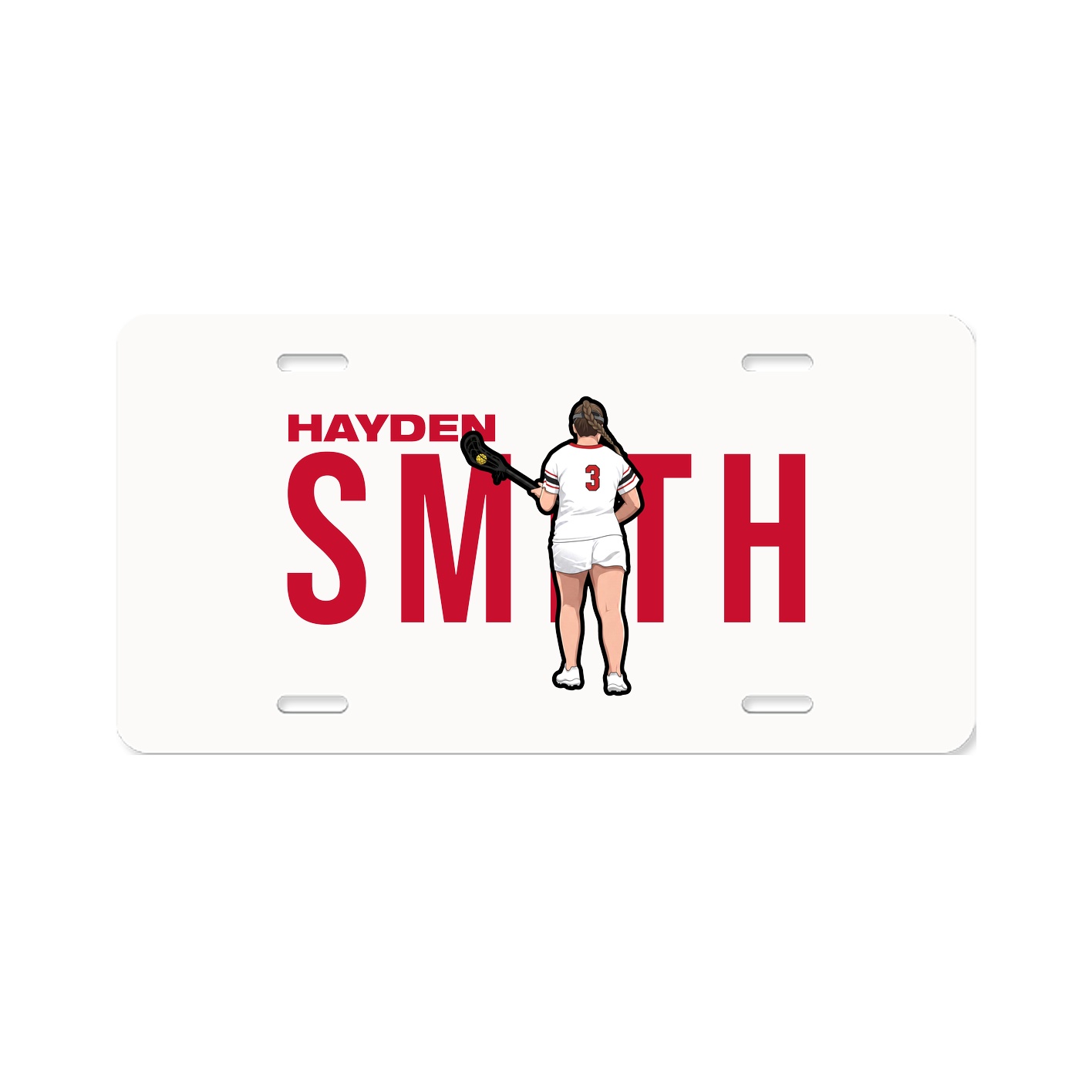 License Plate — Player Name in Classic