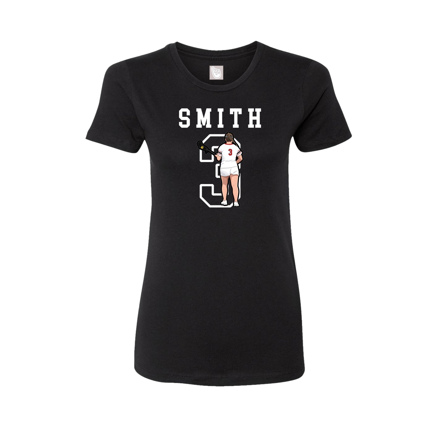 Fitted Women's Tee — Shirsey in Black