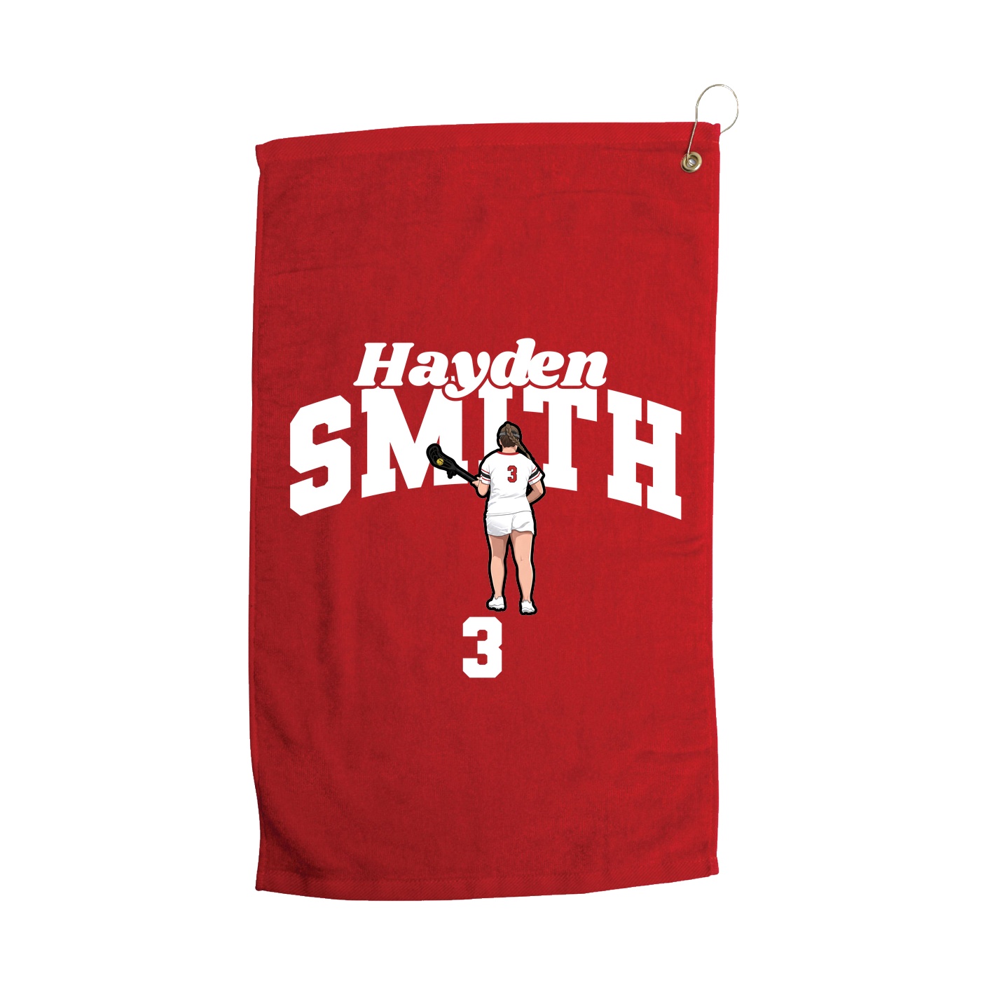Golf Towel — Signature Arch in Red