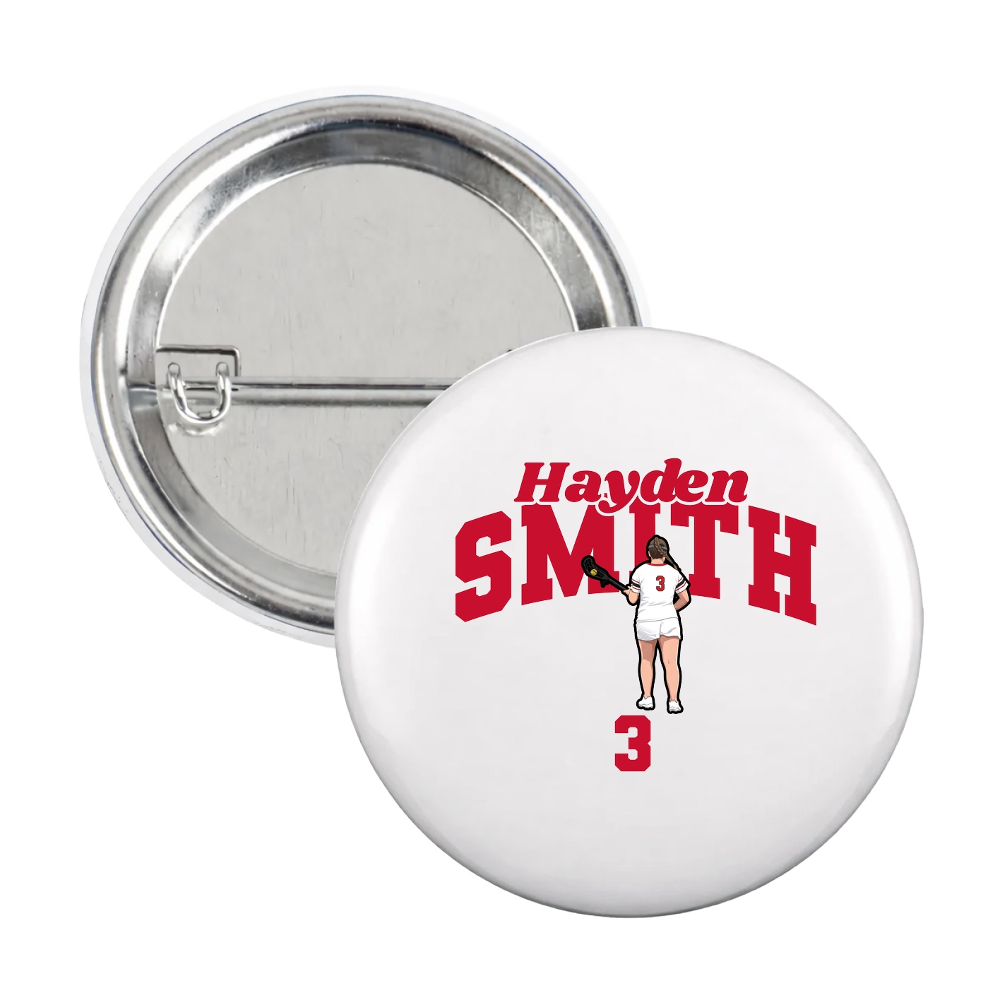 Game Day Button — Signature Arch in White