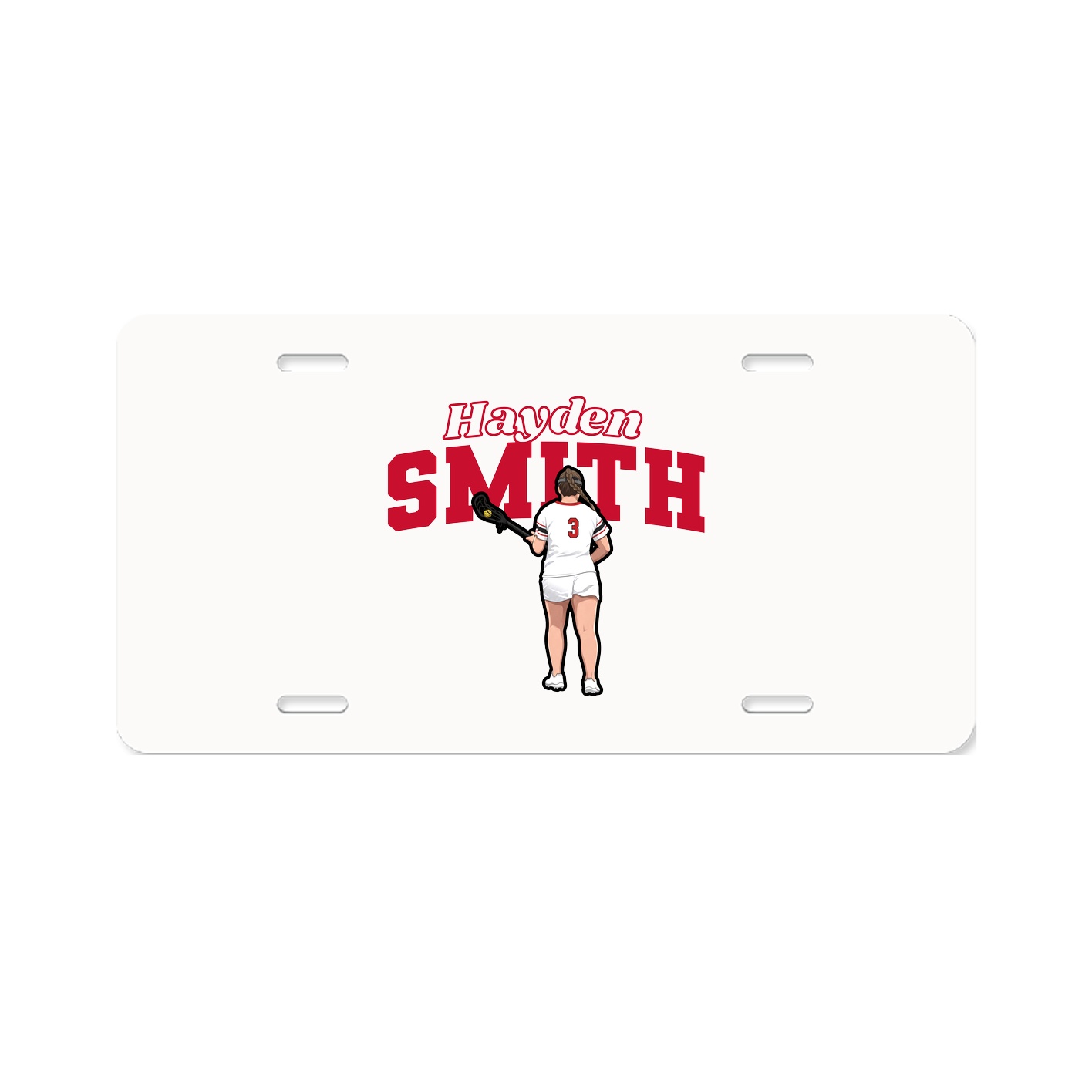 License Plate — Name Arch in Classic