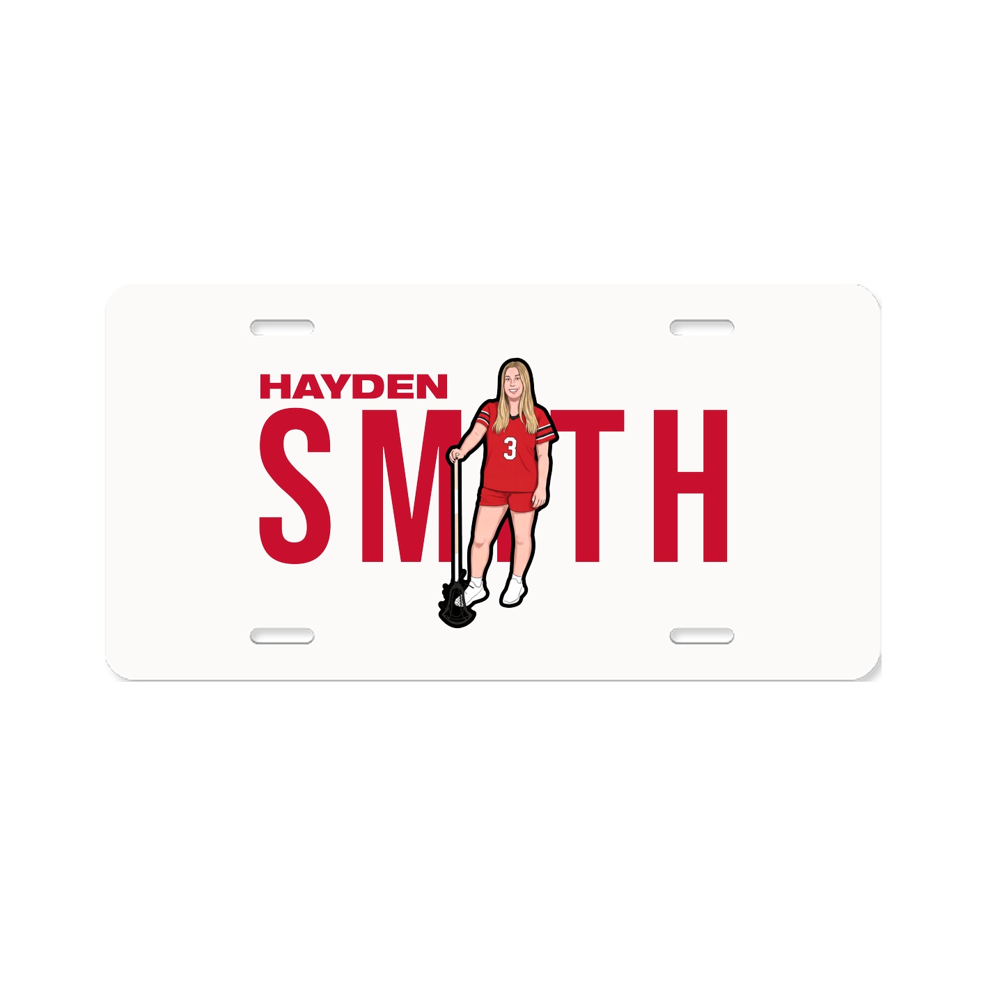 License Plate — Player Name in Classic
