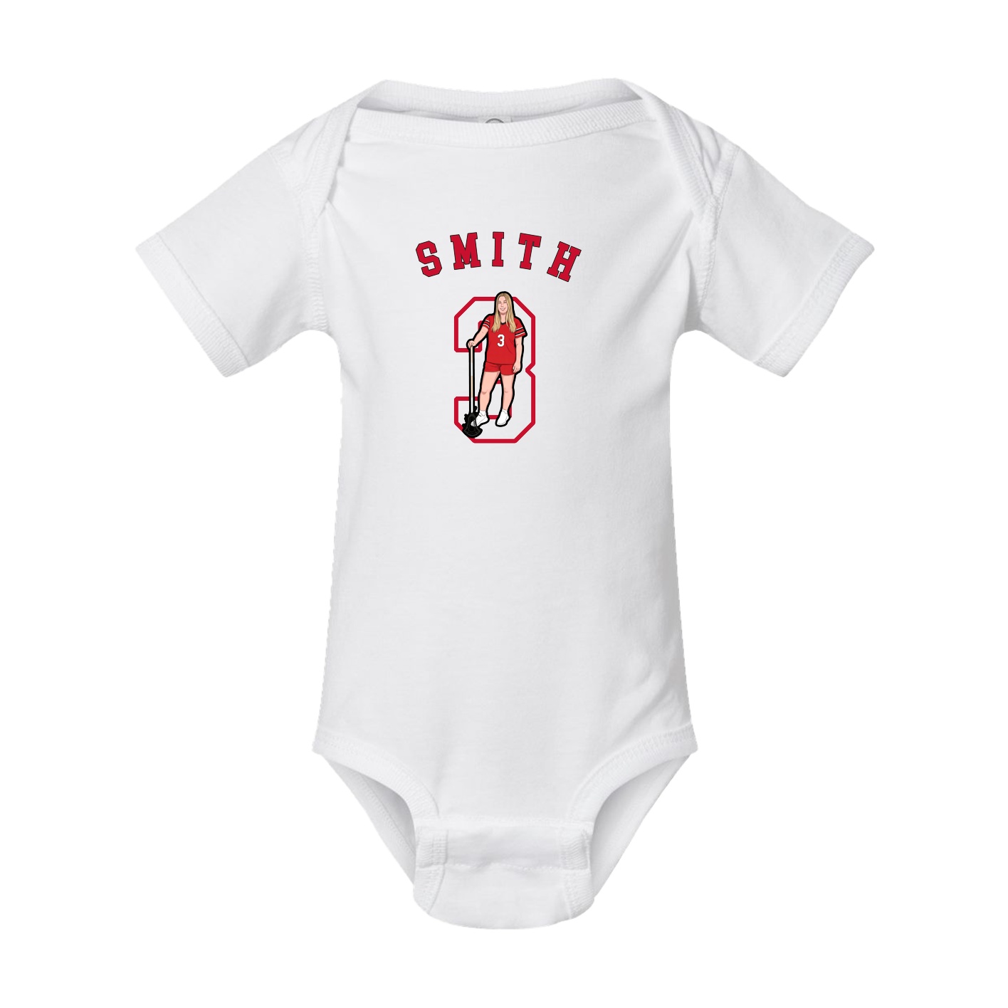 Baby Onesie — Shirsey Arch in White