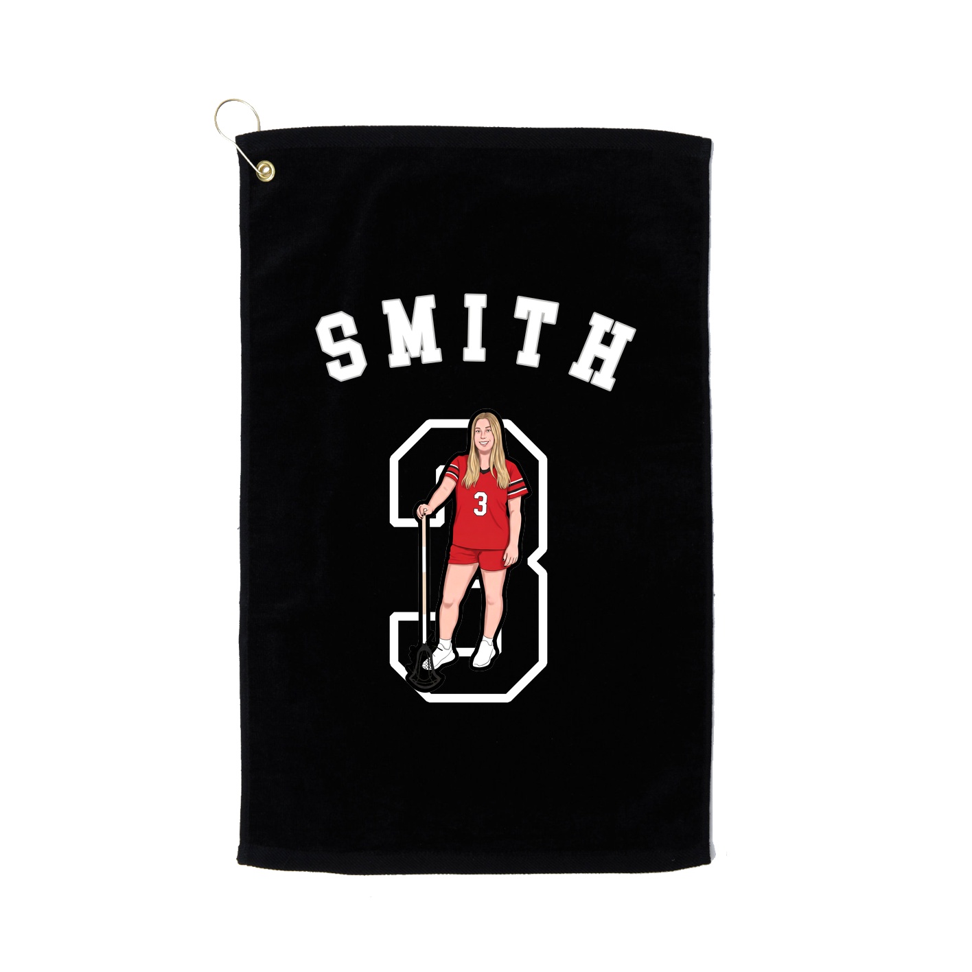 Golf Towel — Shirsey Arch in Black