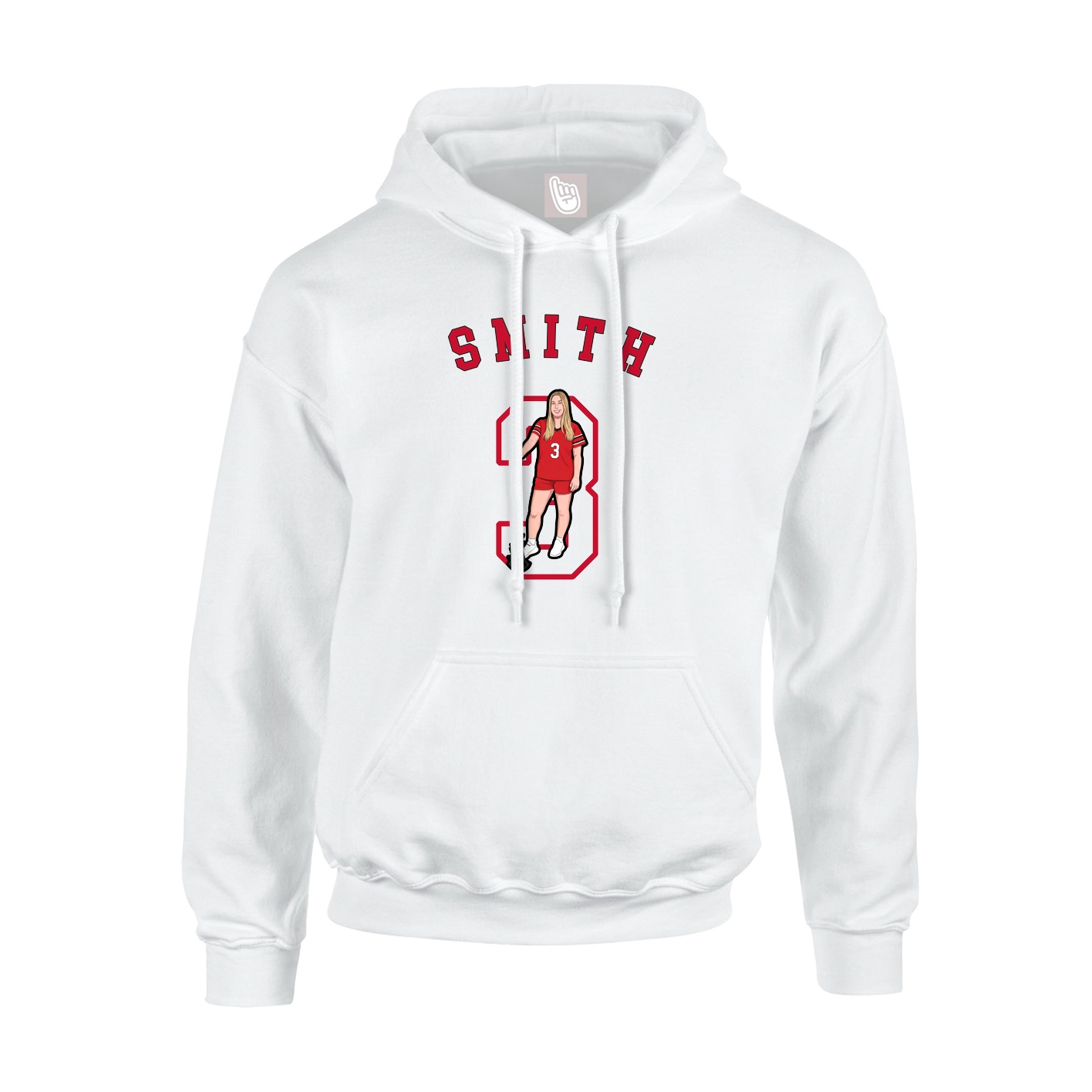 Hoodie — Shirsey Arch in White