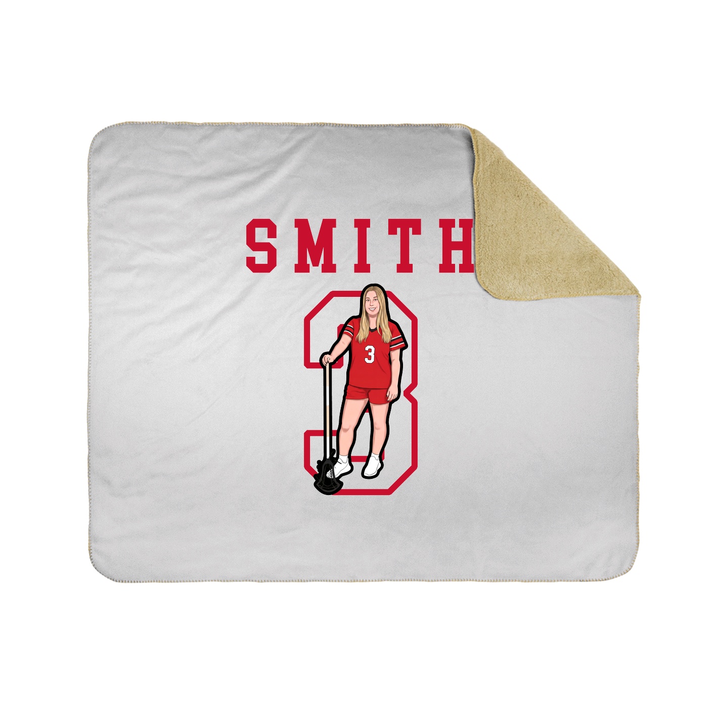 Throw Blanket — Shirsey in White