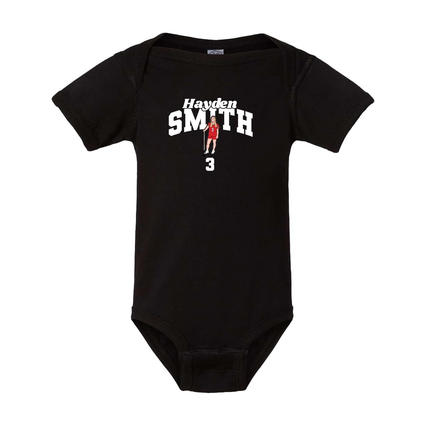 Baby Onesie — Signature Arch in Black