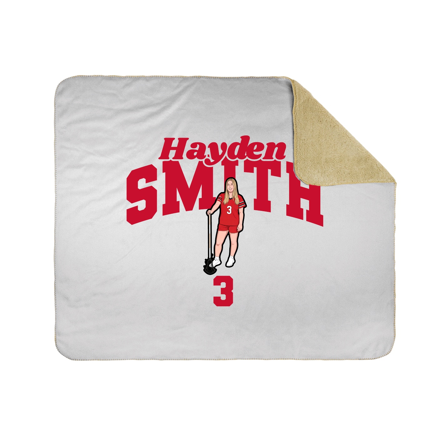 Throw Blanket — Signature Arch in White