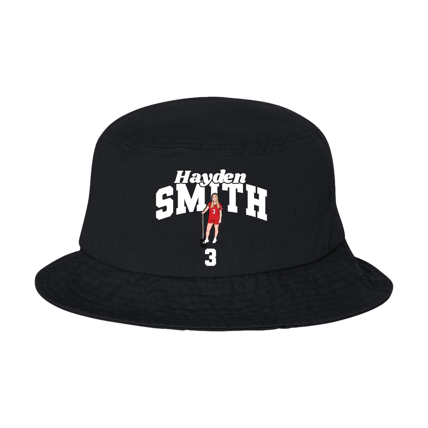 Bucket Cap — Signature Arch in Black