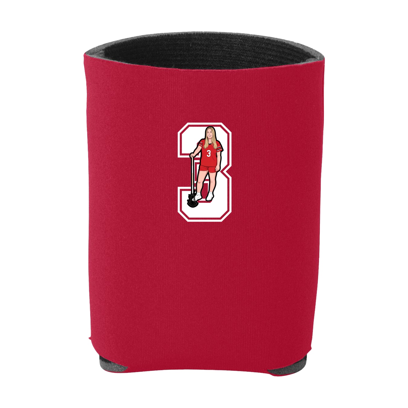 Can Holder — Number in Red