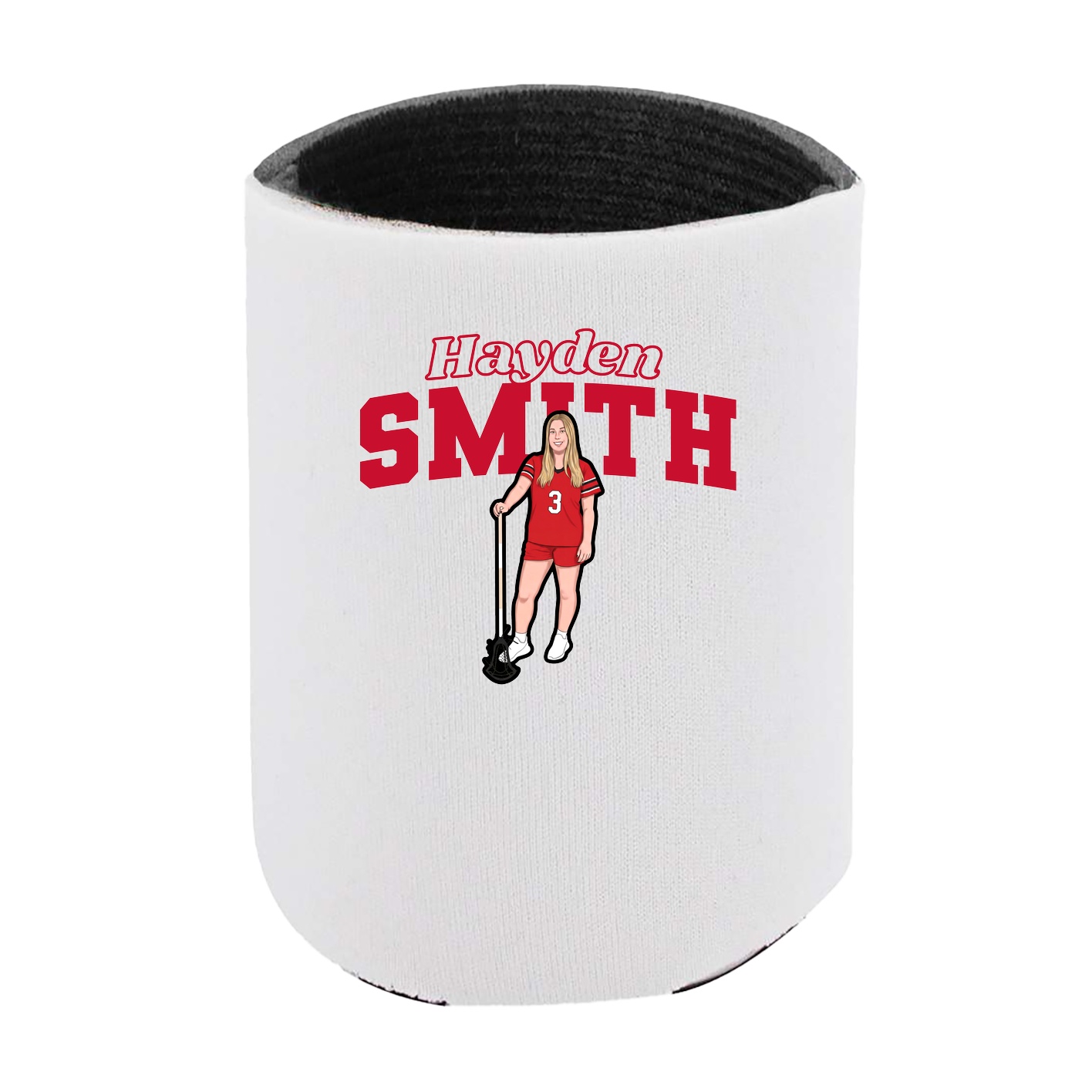 Can Holder — Name Arch in White