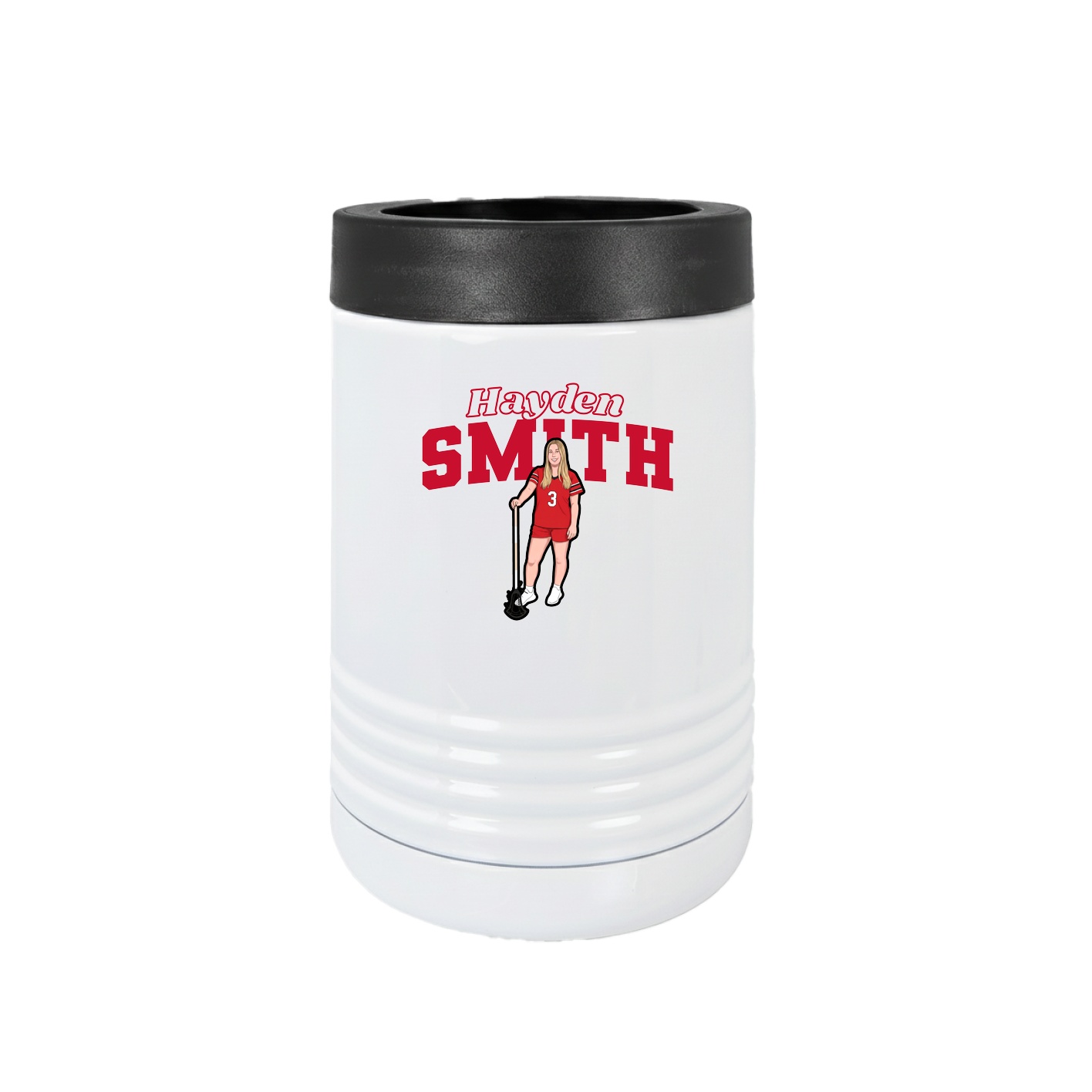 Beverage Holder — Name Arch in White