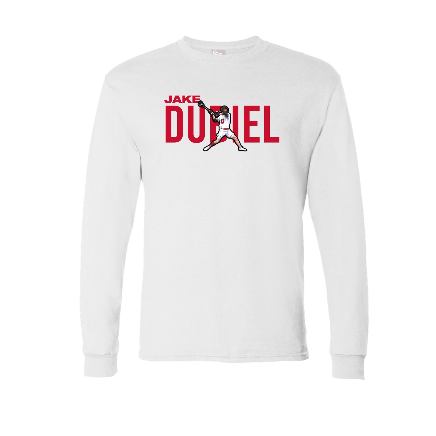 Long Sleeve Tee — Player Name in White