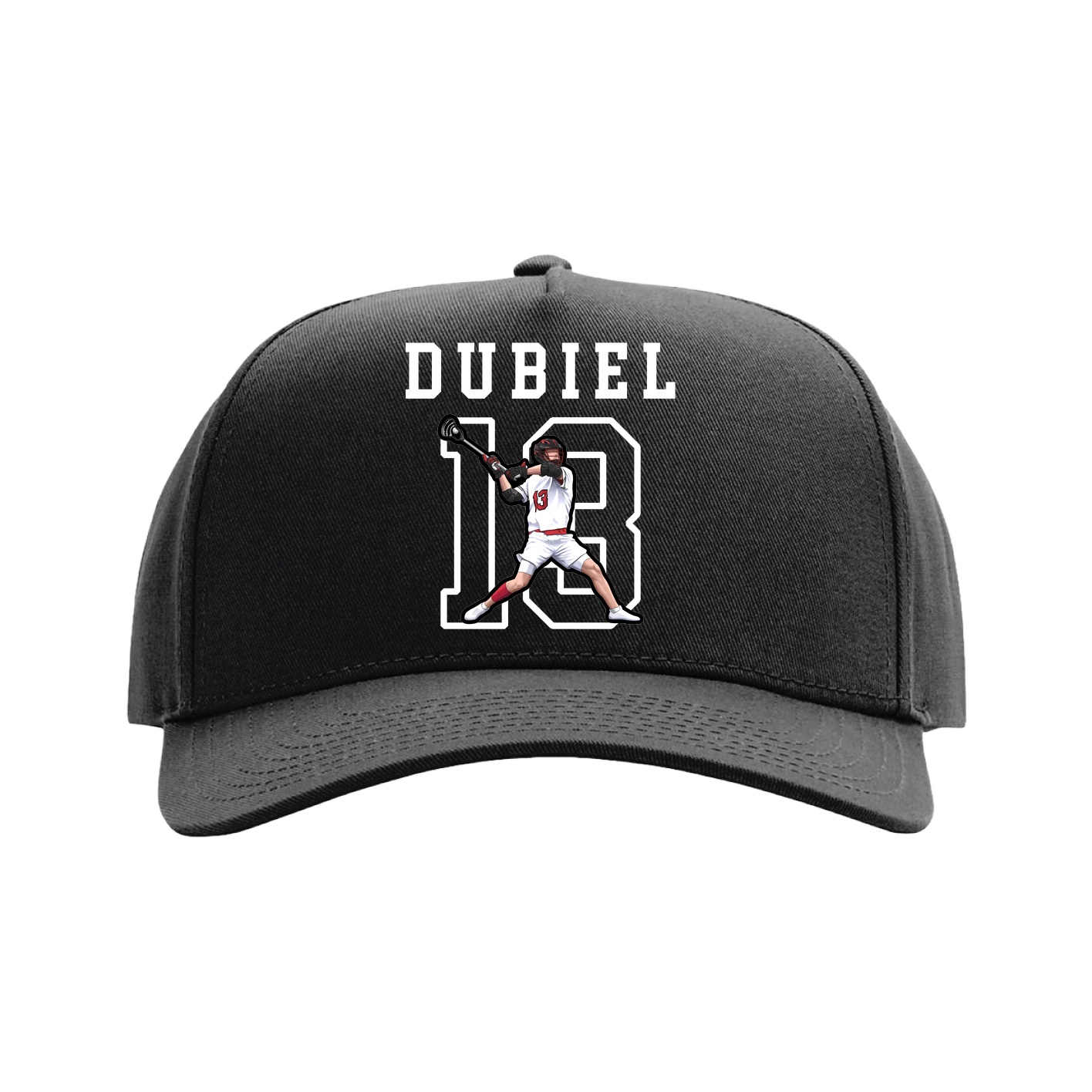 Full Fabric Five-Panel Champ Cap — Shirsey in Black