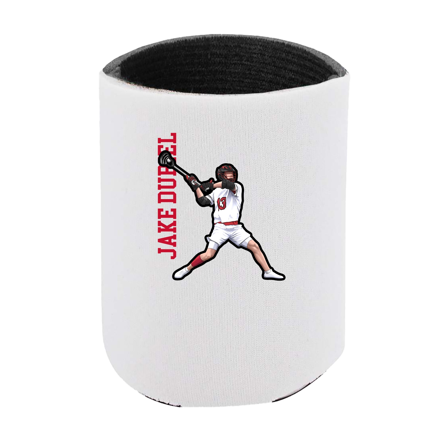 Can Holder — Name Vertical in White