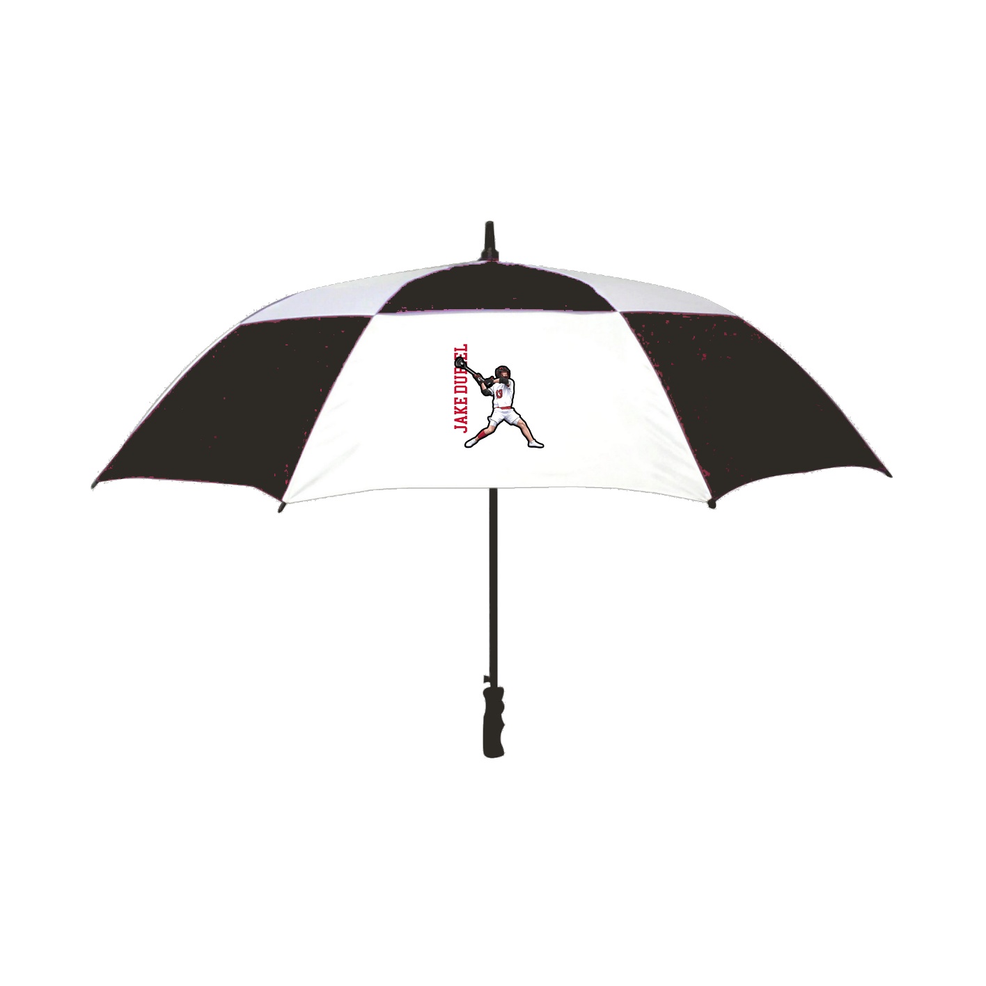 Golf Umbrella — Name Vertical in Black