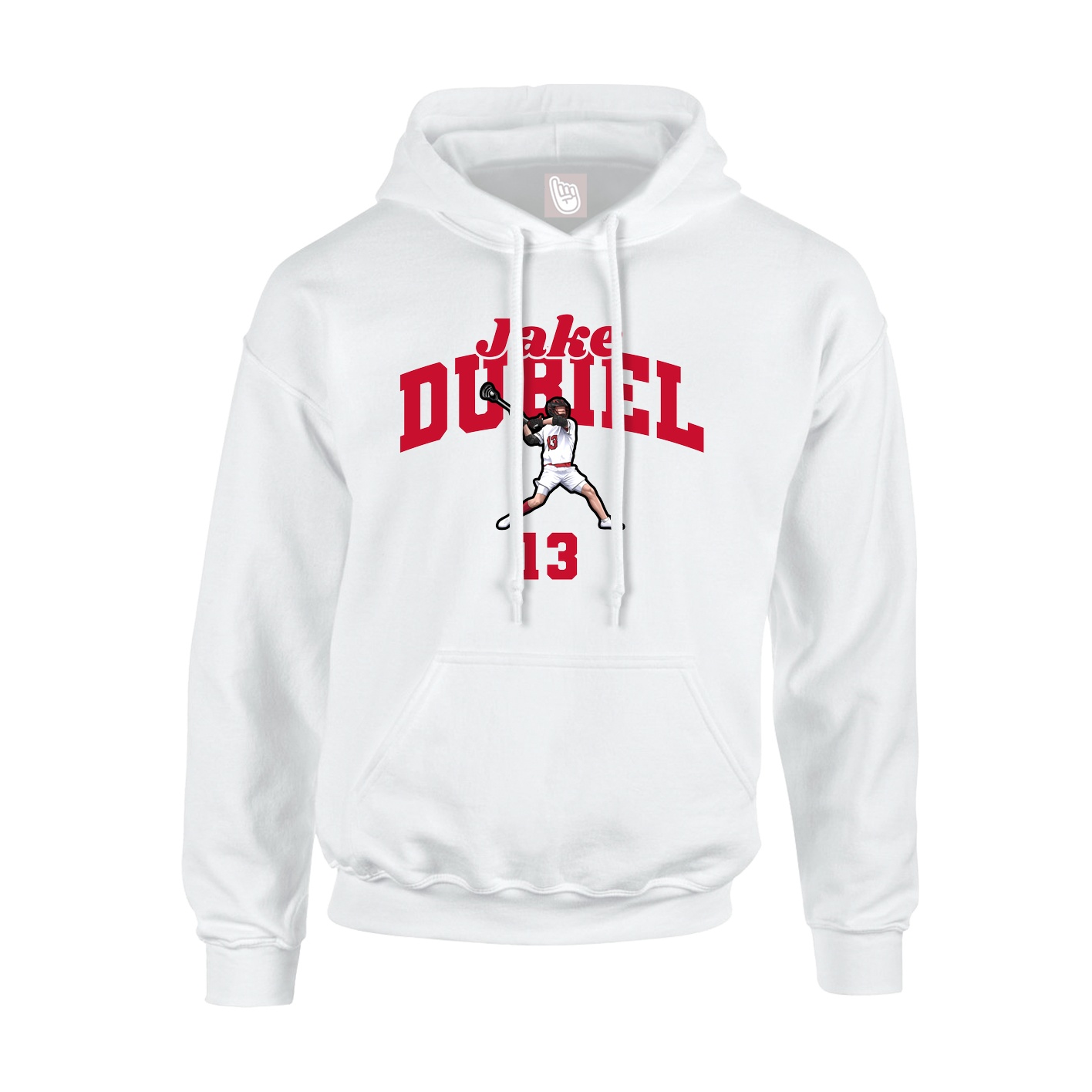 Hoodie — Signature Arch in White