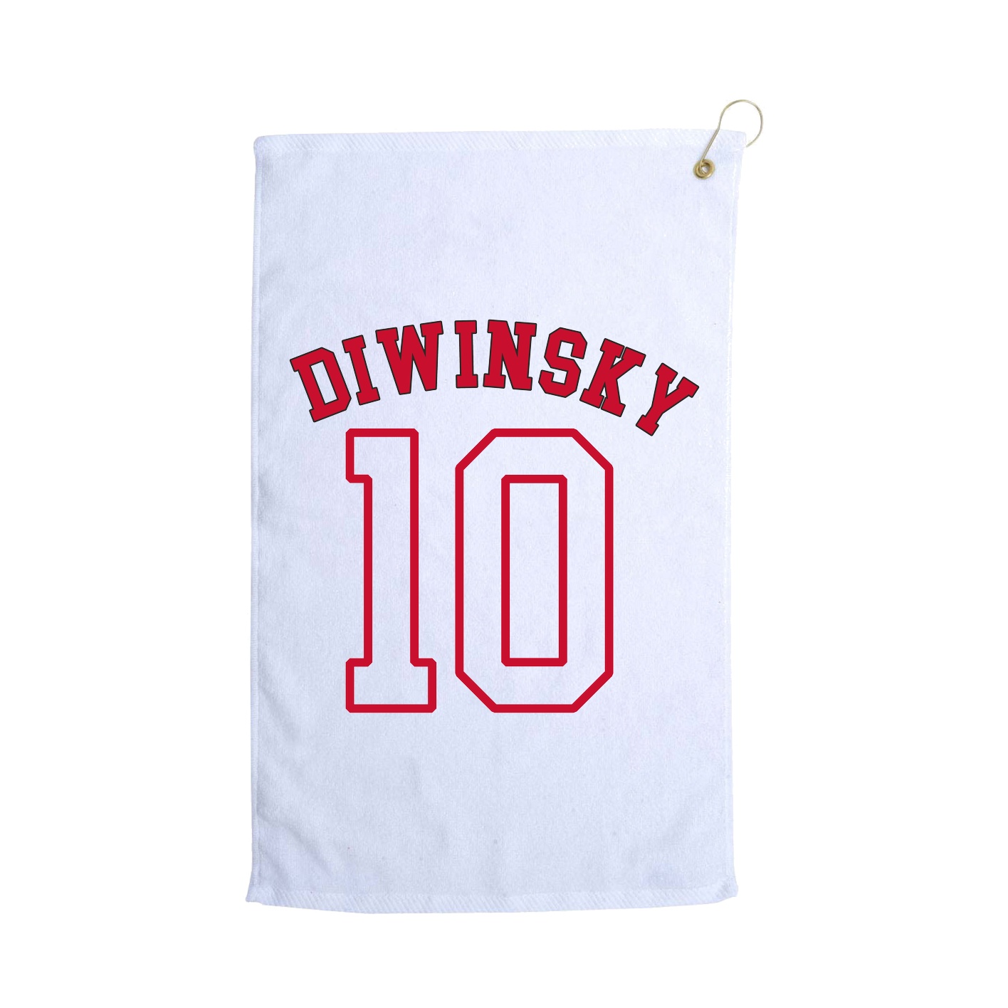 Golf Towel — Shirsey Arch in White