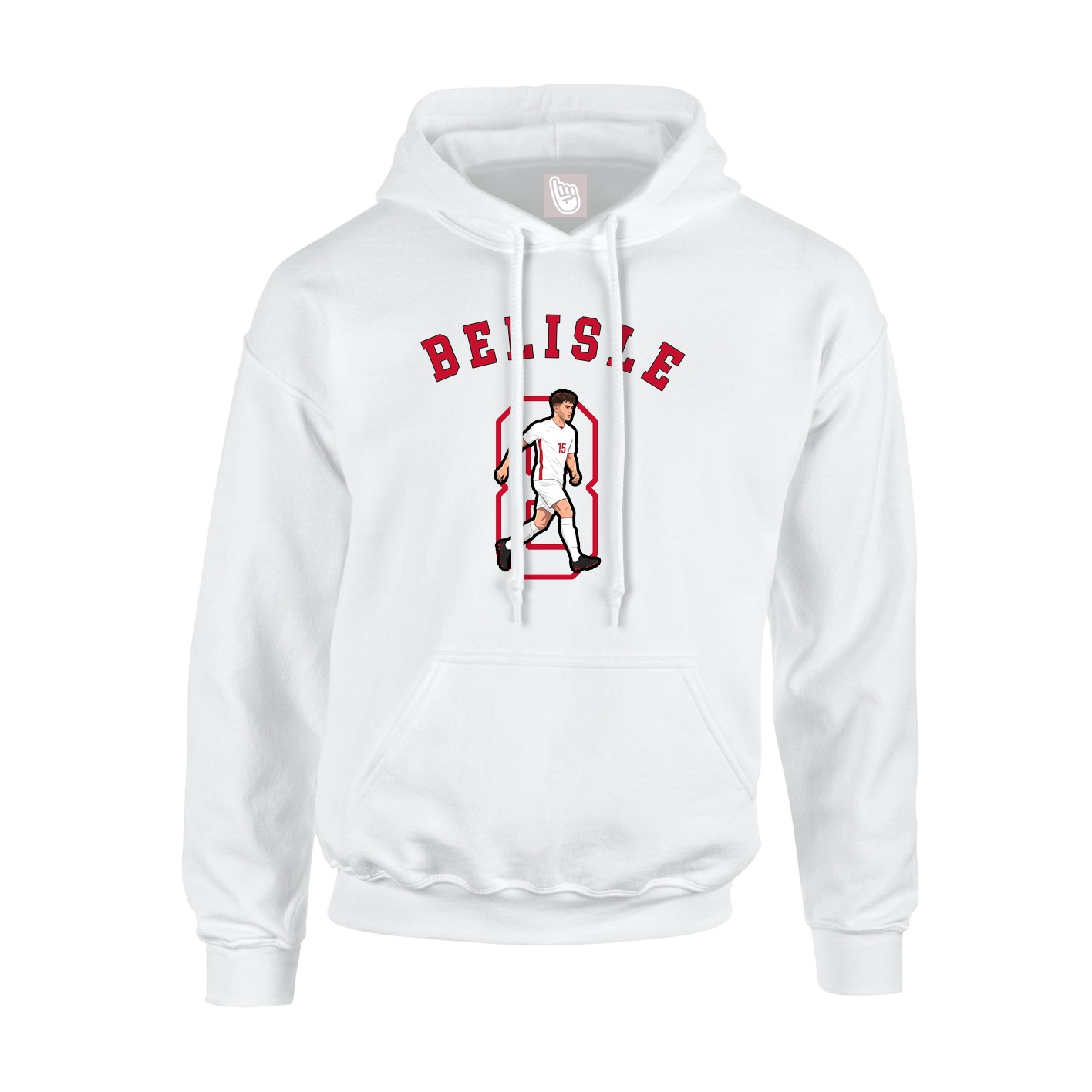 Youth Hoodie — Shirsey Arch in White