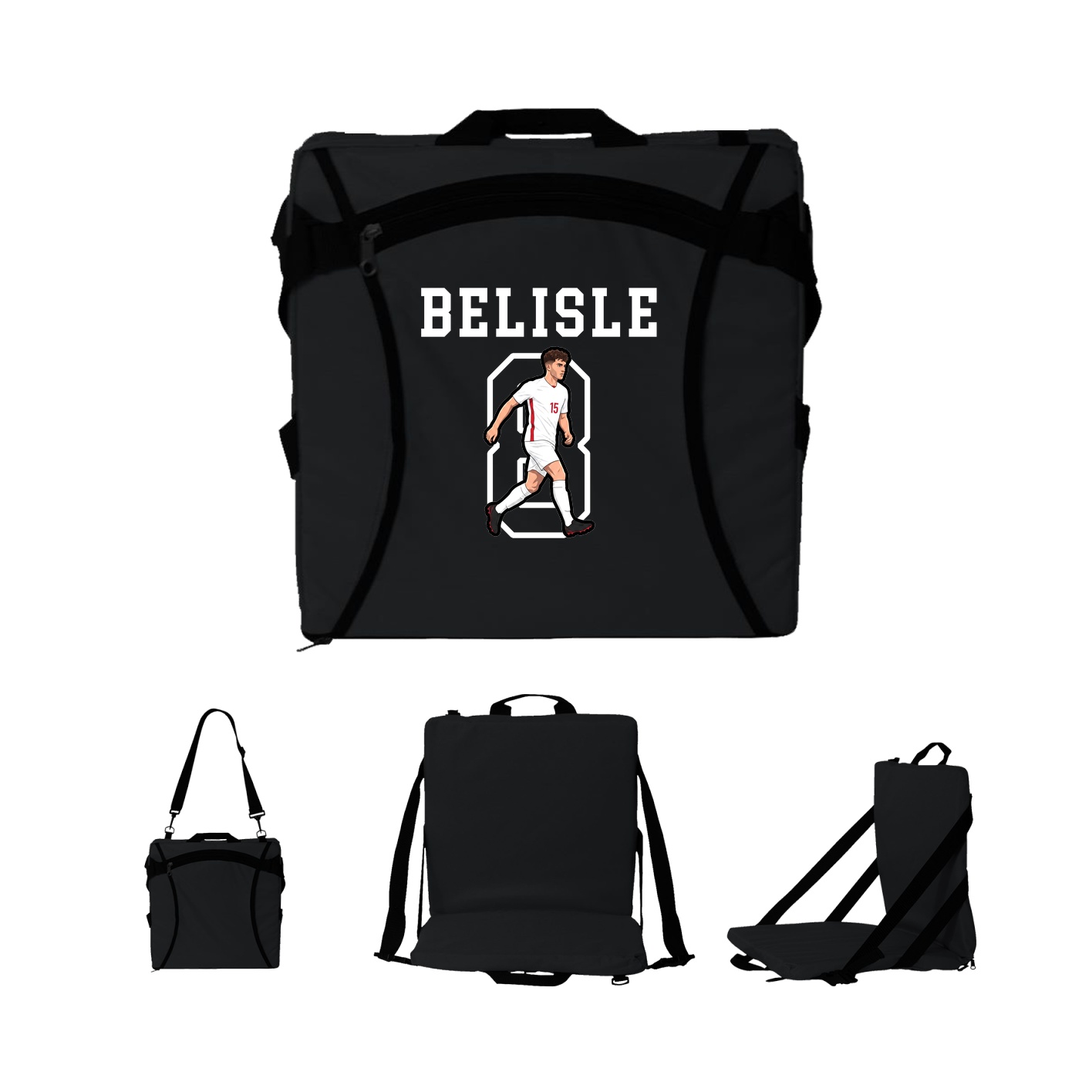 Folding Stadium Seat — Shirsey in Black