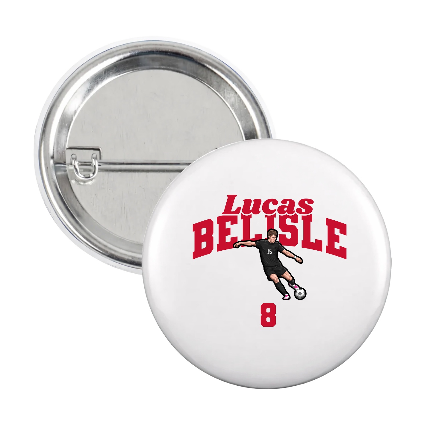 Game Day Button — Signature Arch in White
