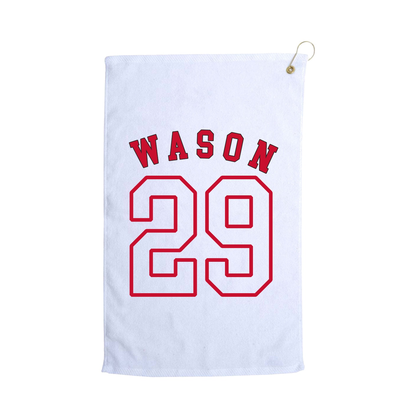 Golf Towel — Shirsey Arch in White