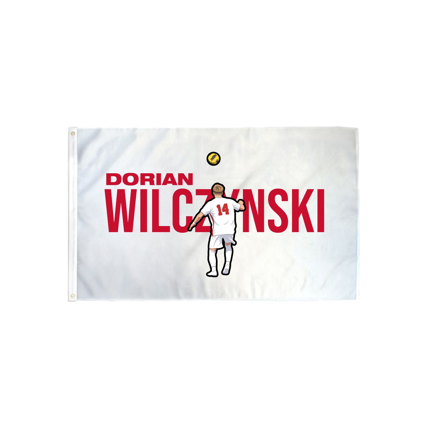 3x5 Flag — Player Name in Classic