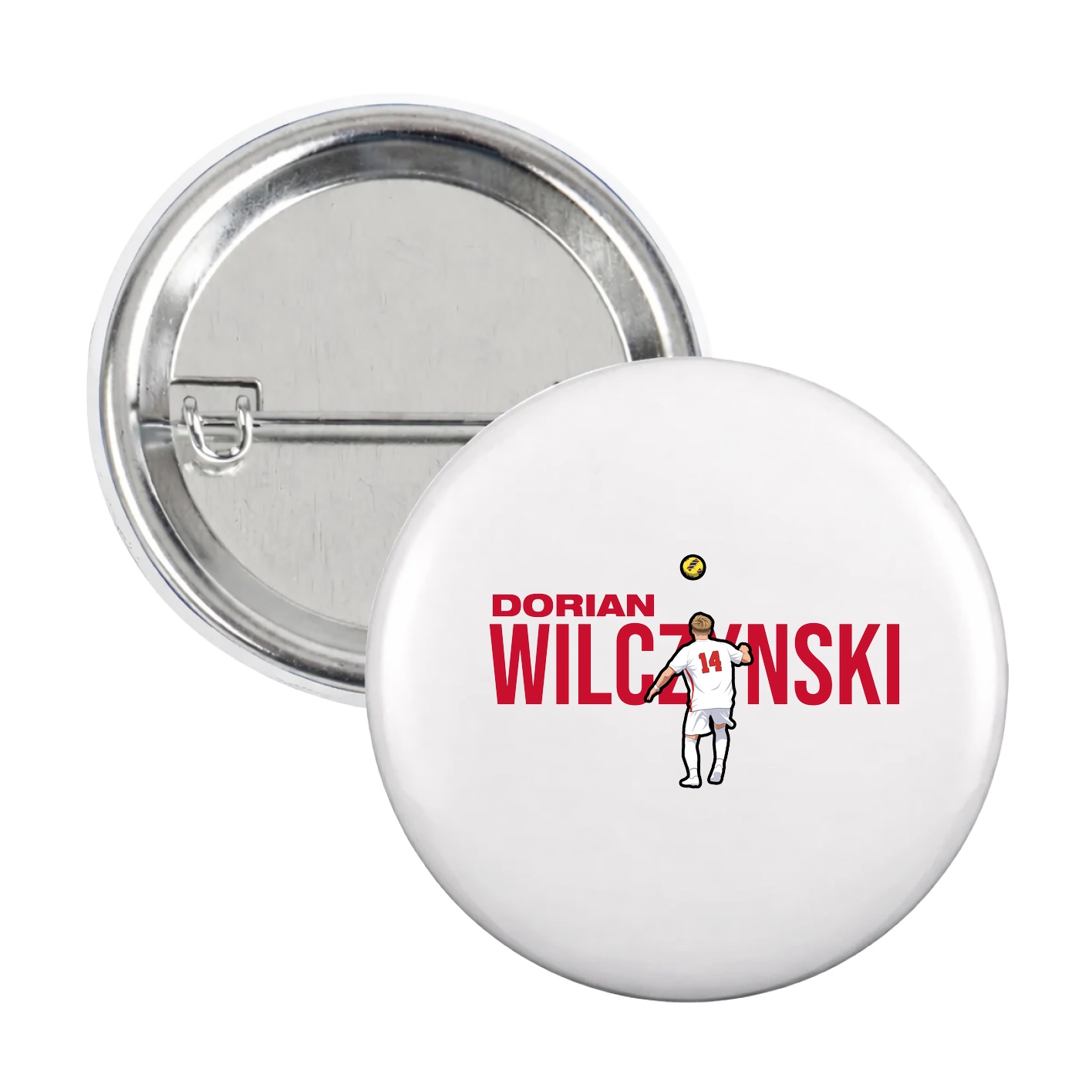 Game Day Button — Player Name in White