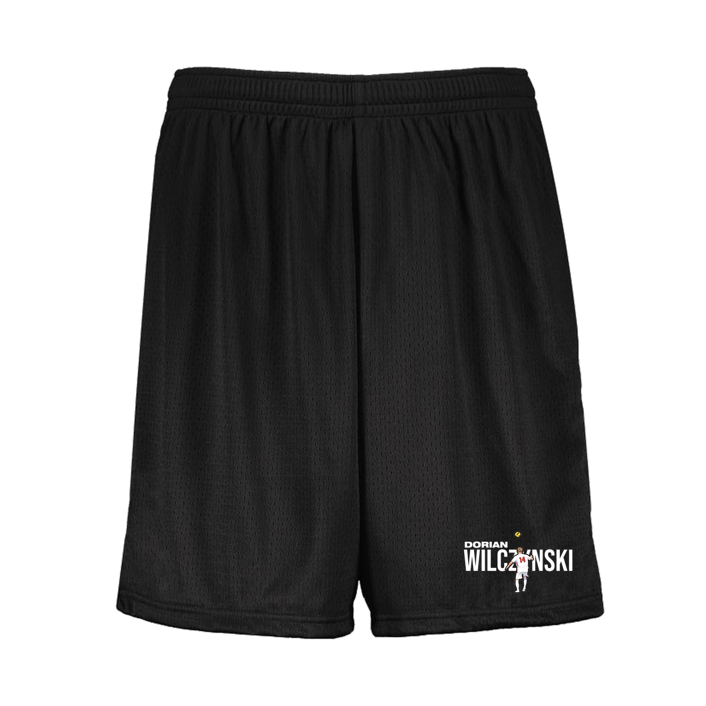Shorts — Player Name in Black