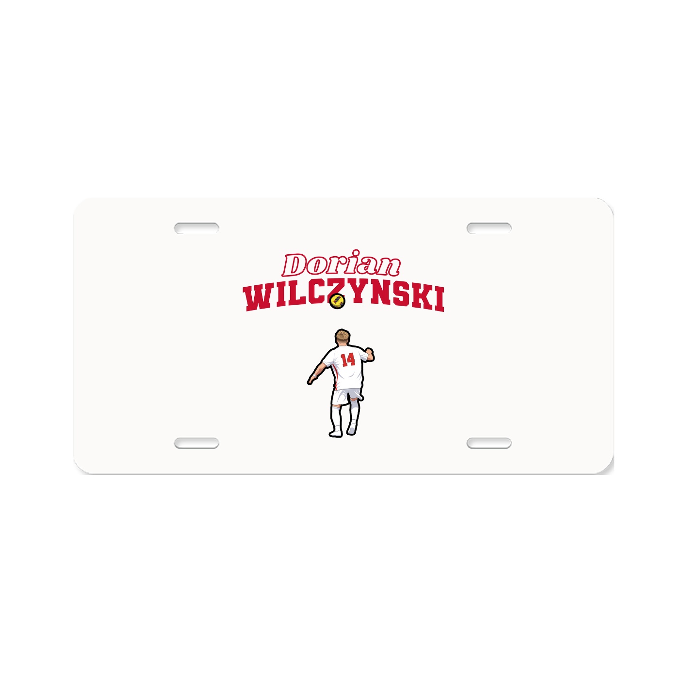 License Plate — Name Arch in Classic