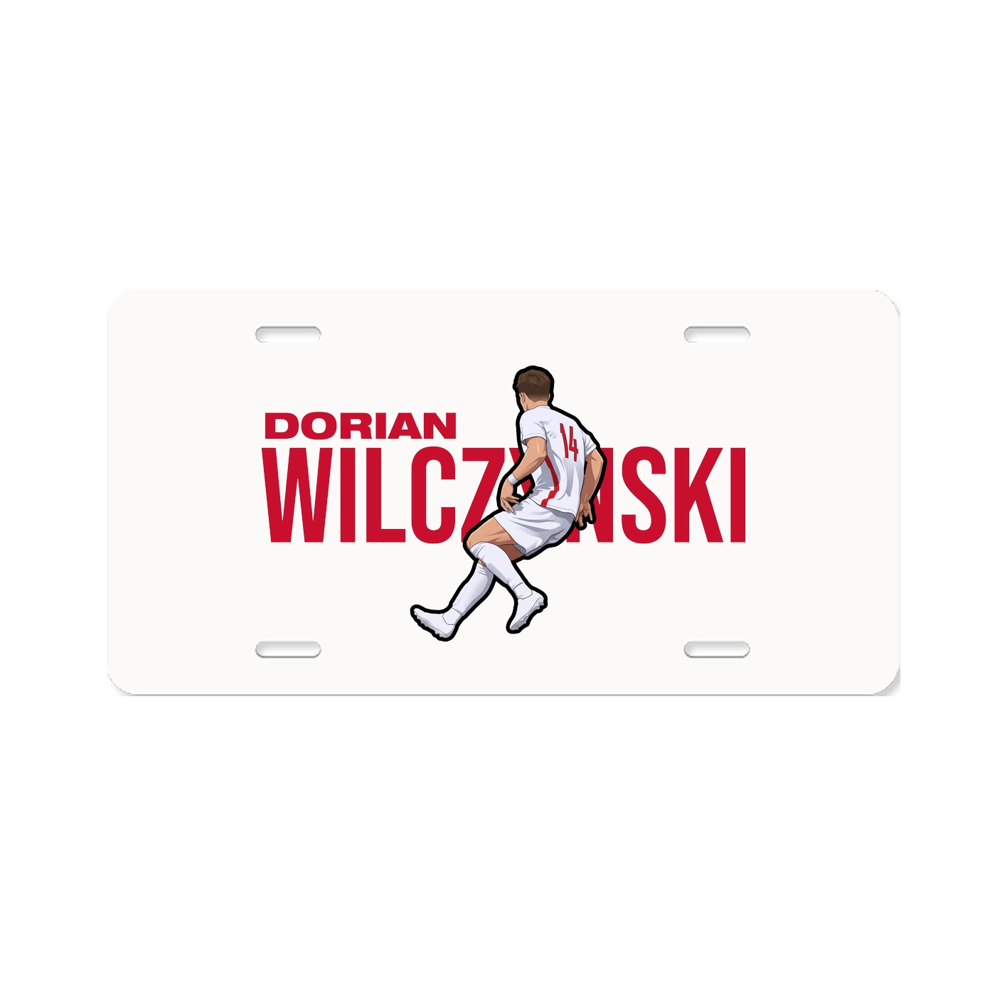 License Plate — Player Name in Classic
