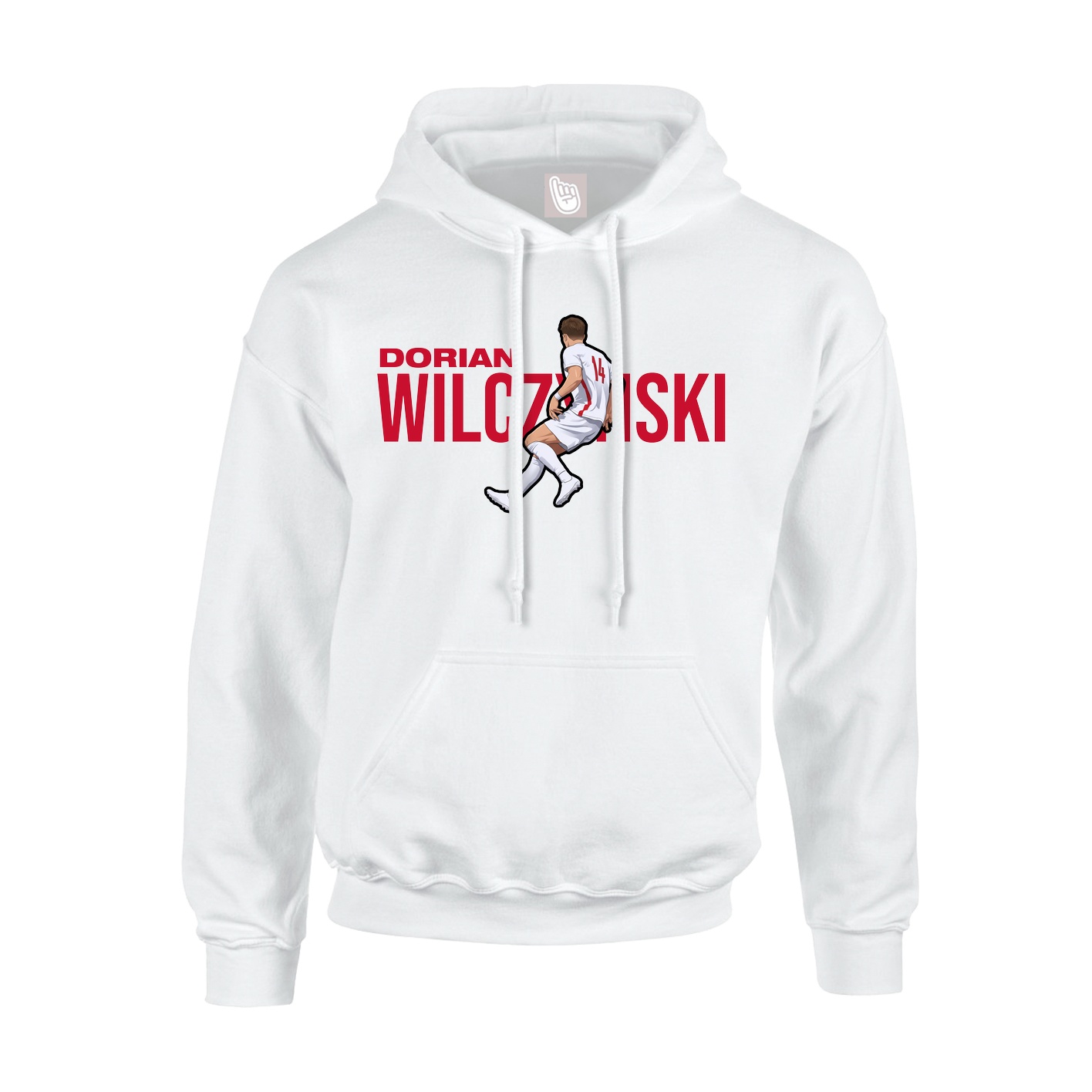 Youth Hoodie — Player Name in White
