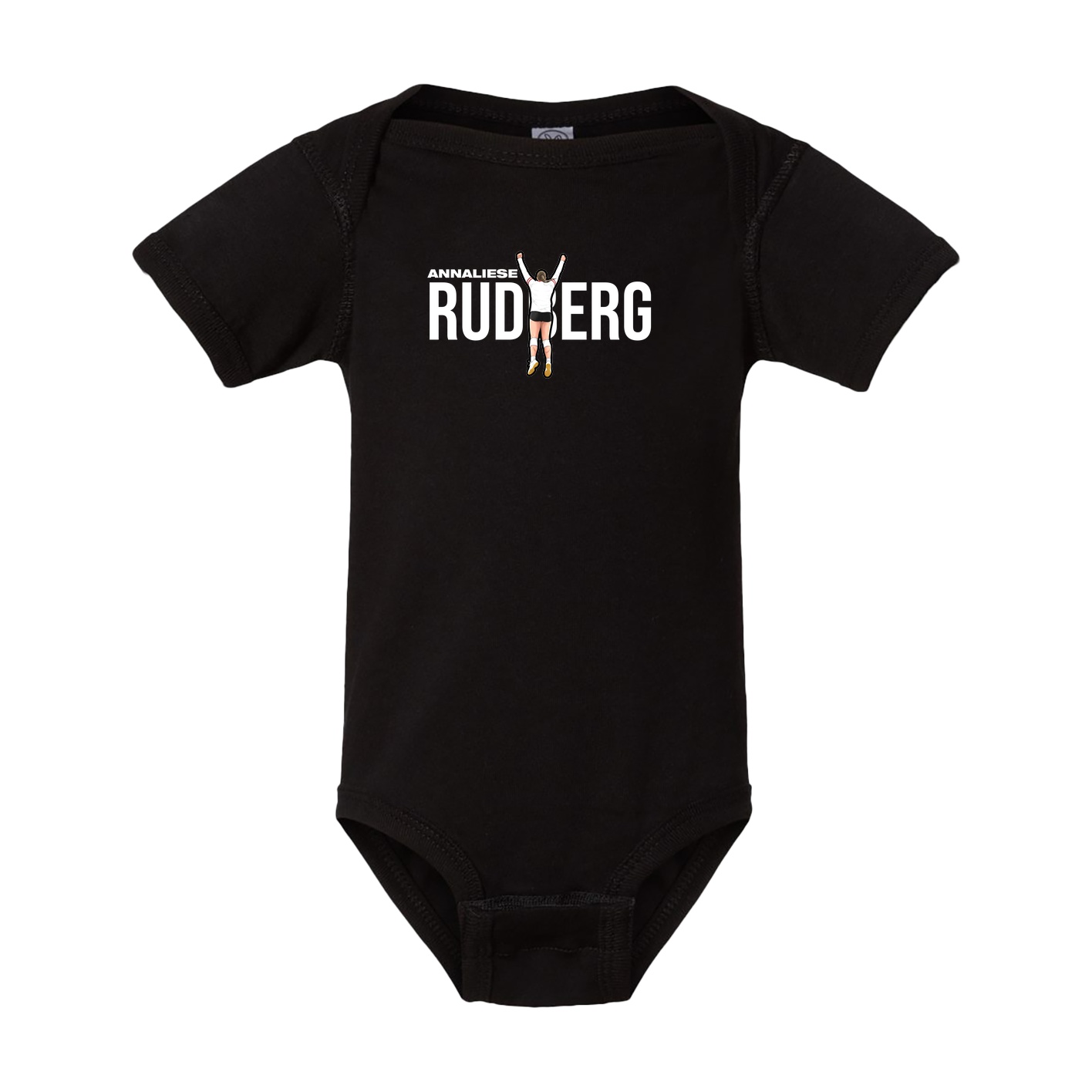 Baby Onesie — Player Name in Black