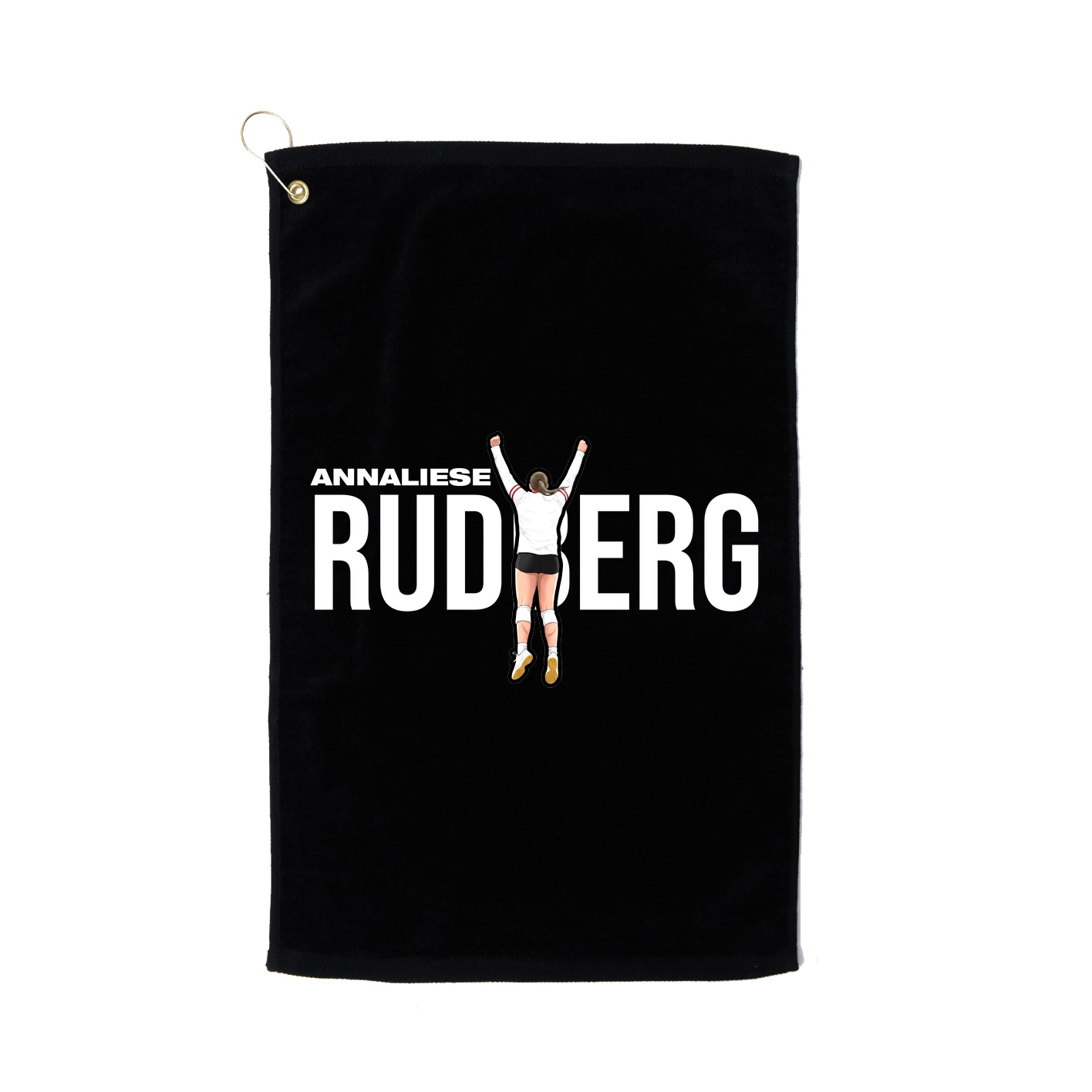 Golf Towel — Player Name in Black